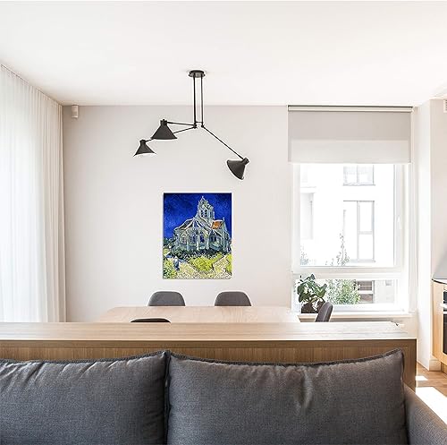 Miniatura 645 de A&T ARTWORK The Starry Night de Vincent Van Gogh. Tamaño del marco: 36 x 30 pulgadas, tamaño de la imagen: 30 x 24 pulgadas, reproducciones clásicas