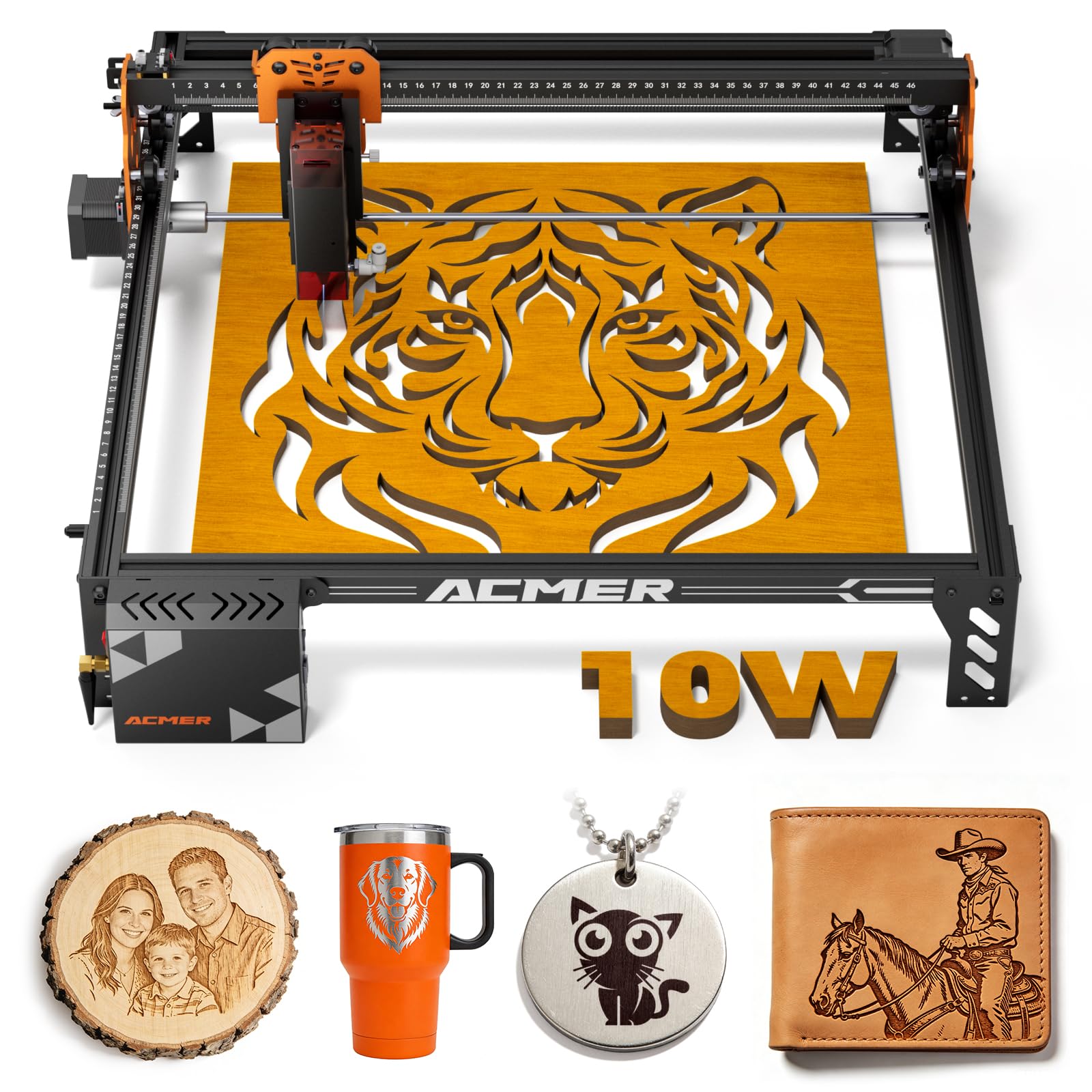 ACMER P1 S Pro Laser Engraver, 10000mW Laser Cutter Engraving Machine