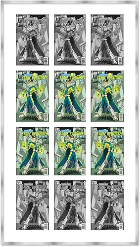 Miniatura 40 de Marco de cómic negro mate Para cómics publicados entre 1986 y el día actual (marco de madera maciza de cómic de la Edad Dorada), hecho