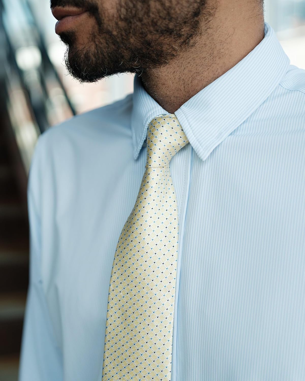 Rhone Men’s Commuter Shirt Classic Fit Performance Dress Shirt – Lightweight Italian Fabric, Wrinkle Resistant, Button Down - Image 3