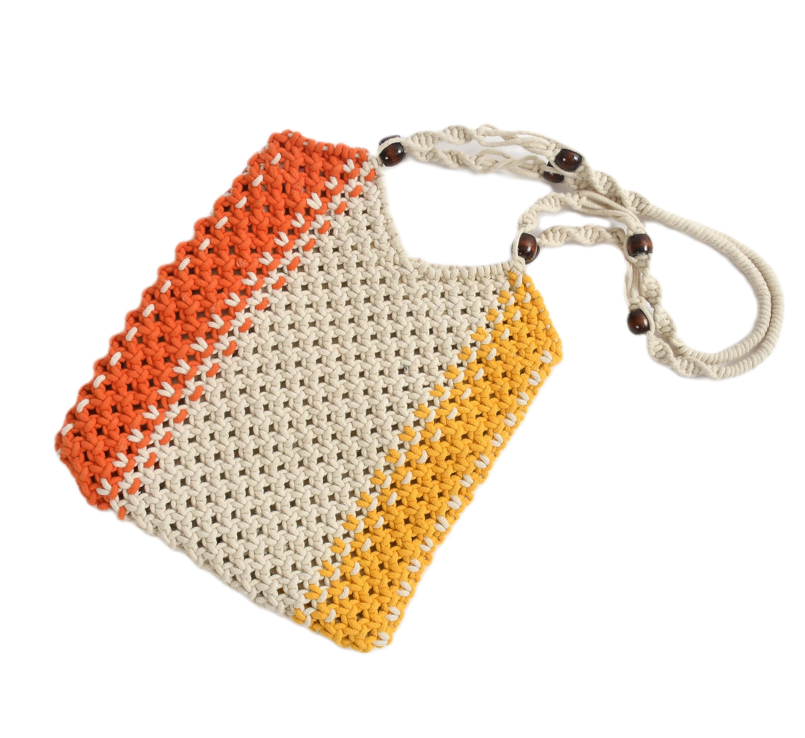 YaAkholic Multi Macrame Flap Over Sling Bag For Womens And Girls with Zipper