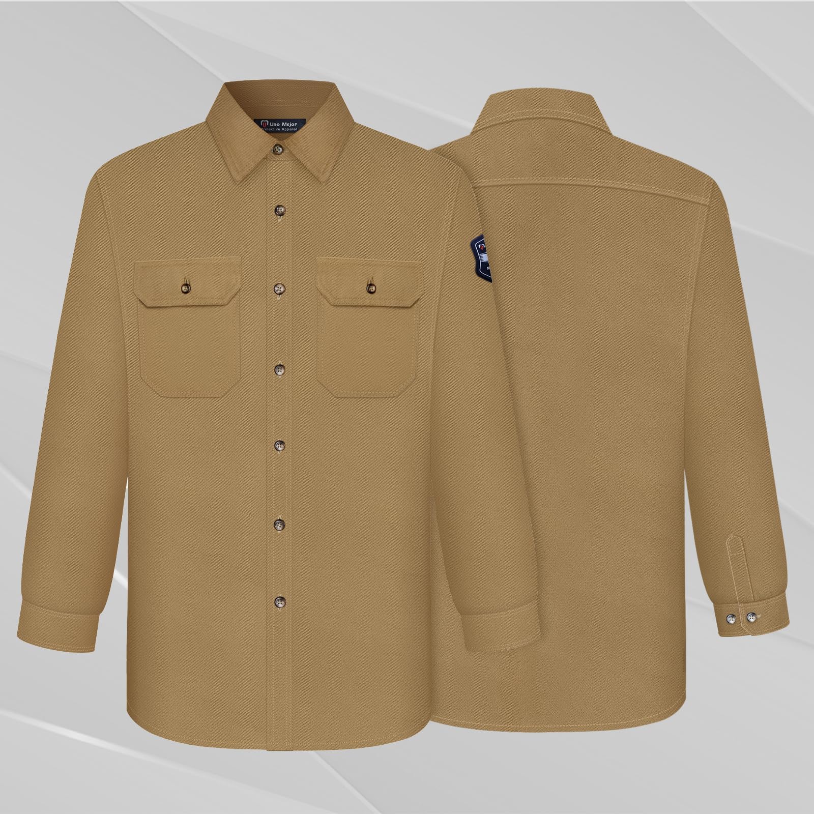 ジャケット・アウター WELLDER NO COLLAR BLOUSON KHAKI WELLDER NO COLLAR BLOUSON KHAKI