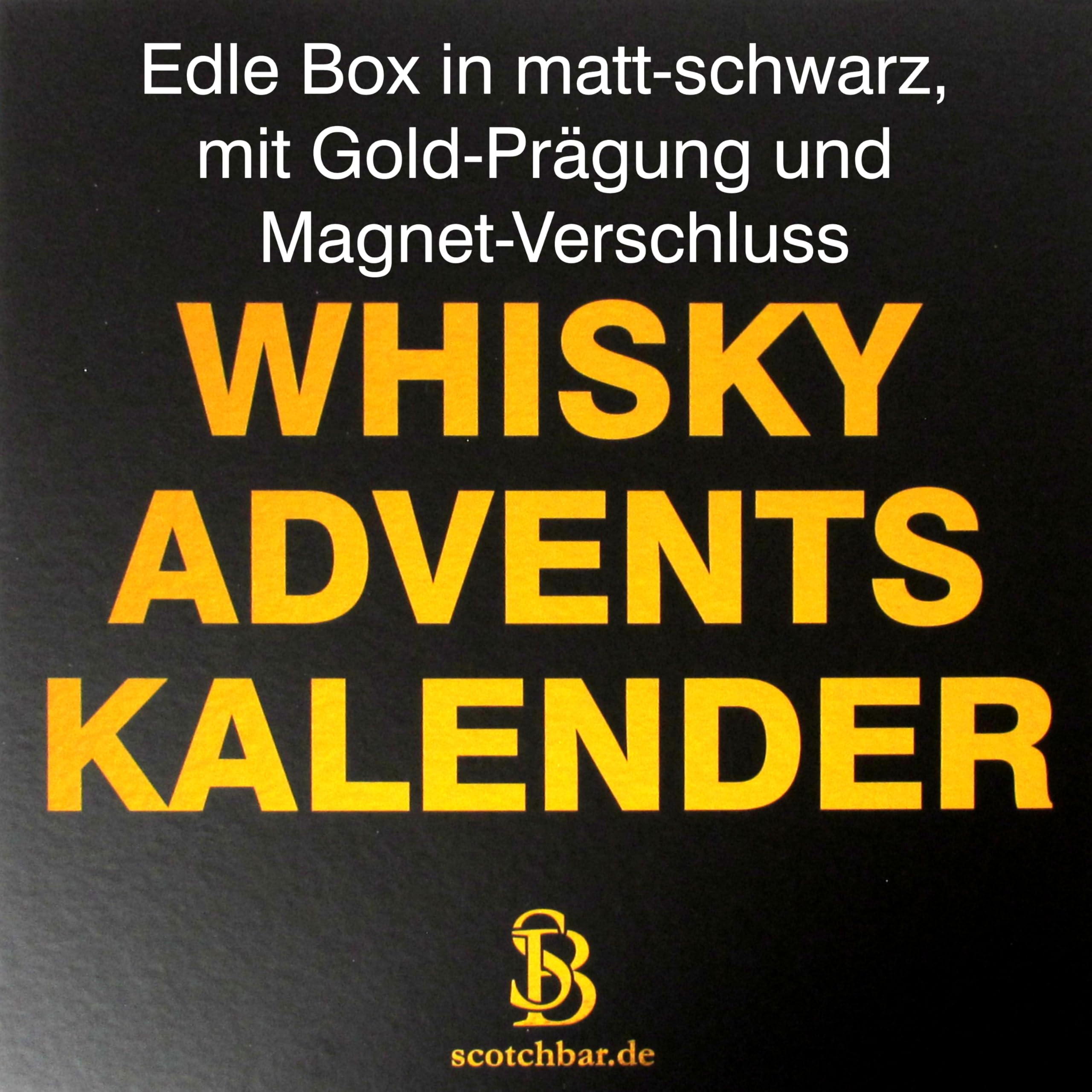 Whisky Adventskalender 24 x 20ml aus Schottland, Irland, USA und Kanada