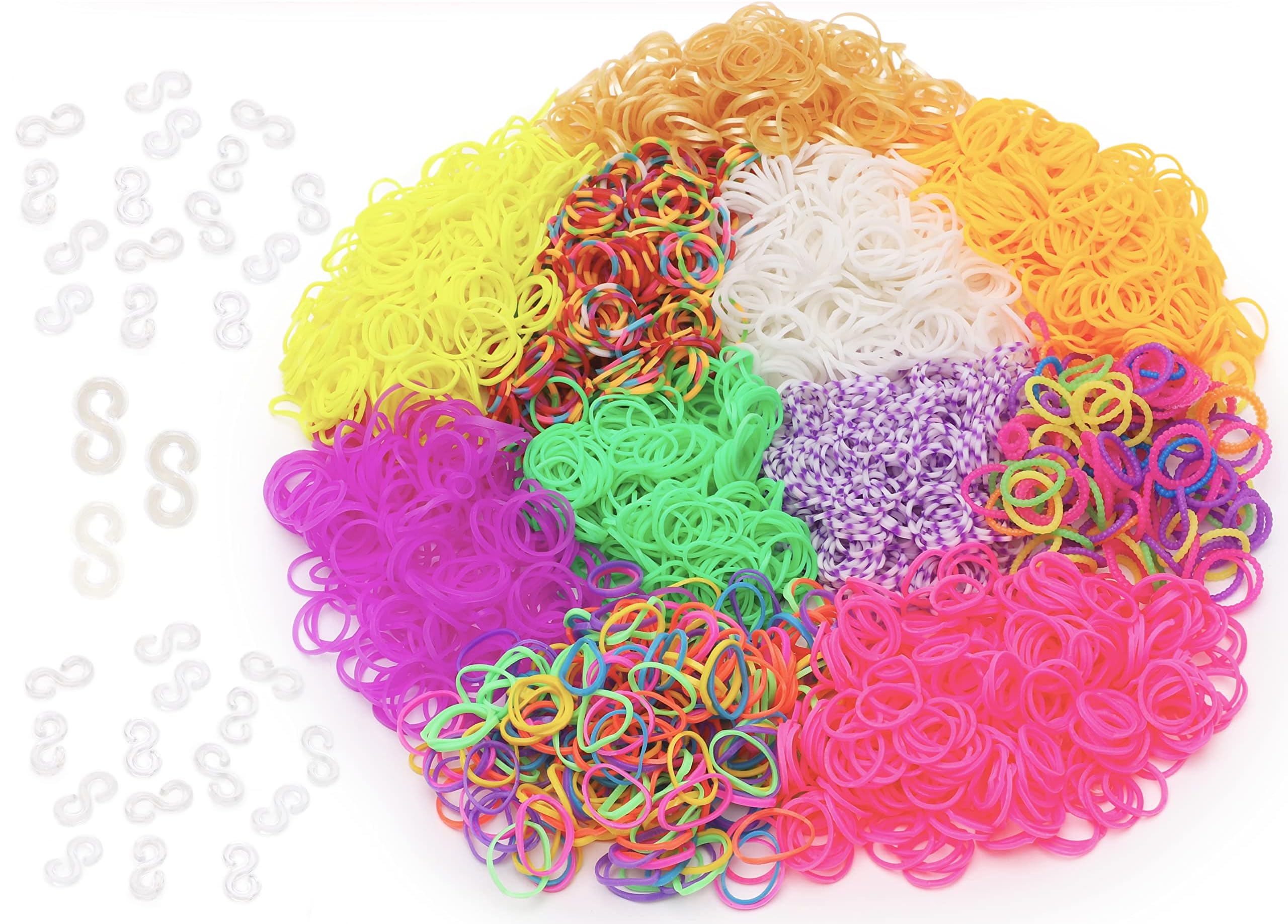 Toyland Multi-Colored Toyland® 3000 Mixed Loom Band Refills - Assorted Designs - Creative Toys