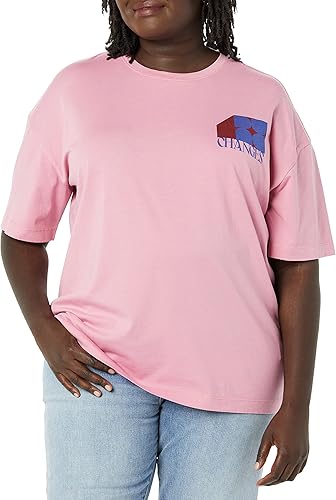 Tienda Essentials Camiseta estampada de manga corta con cuello redondo para mujer (anteriormente Goodthreads)