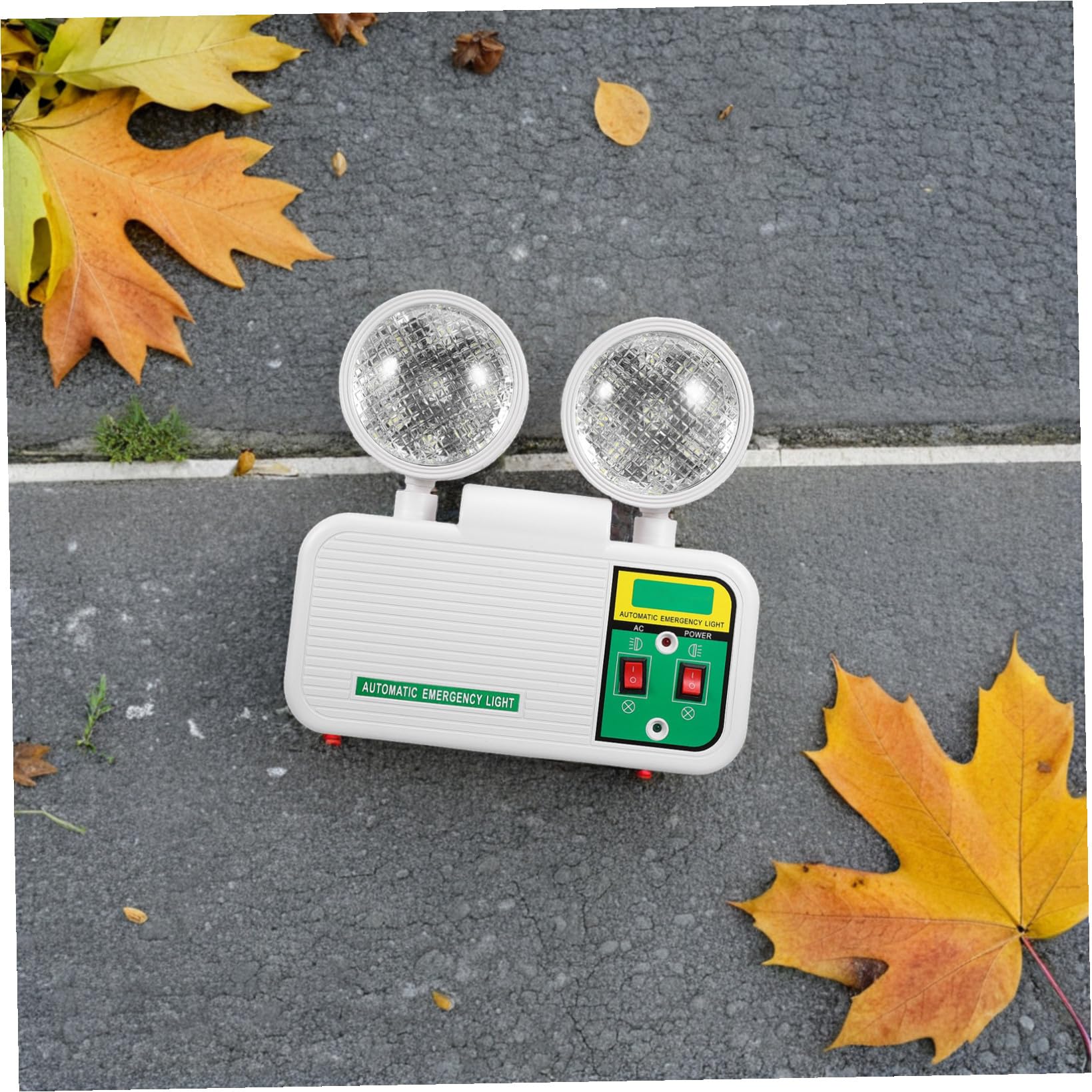 LIFKOME Lampada di Emergenza Doppia Testa LED Bianca da Parete | Illuminazione di Emergenza Antincendio, Testine Orientabili, Plastico, Corridoi e Hall, Cinema e Hotel