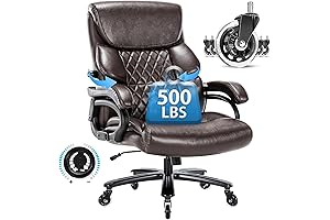 Heavy Duty Executive Office Chair with 500LB Capacity