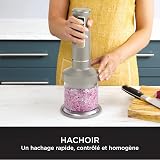 Ninja Foodi 3-in-1 Stabmixer Stufenweise Anlauf, 2 Misch-und 5 Rührgeschwindigkeiten zum Zerkleinern, Mischen, Kneten und mehr, spülmaschinenfest, Stone Gold CI100EUSTGD - 5