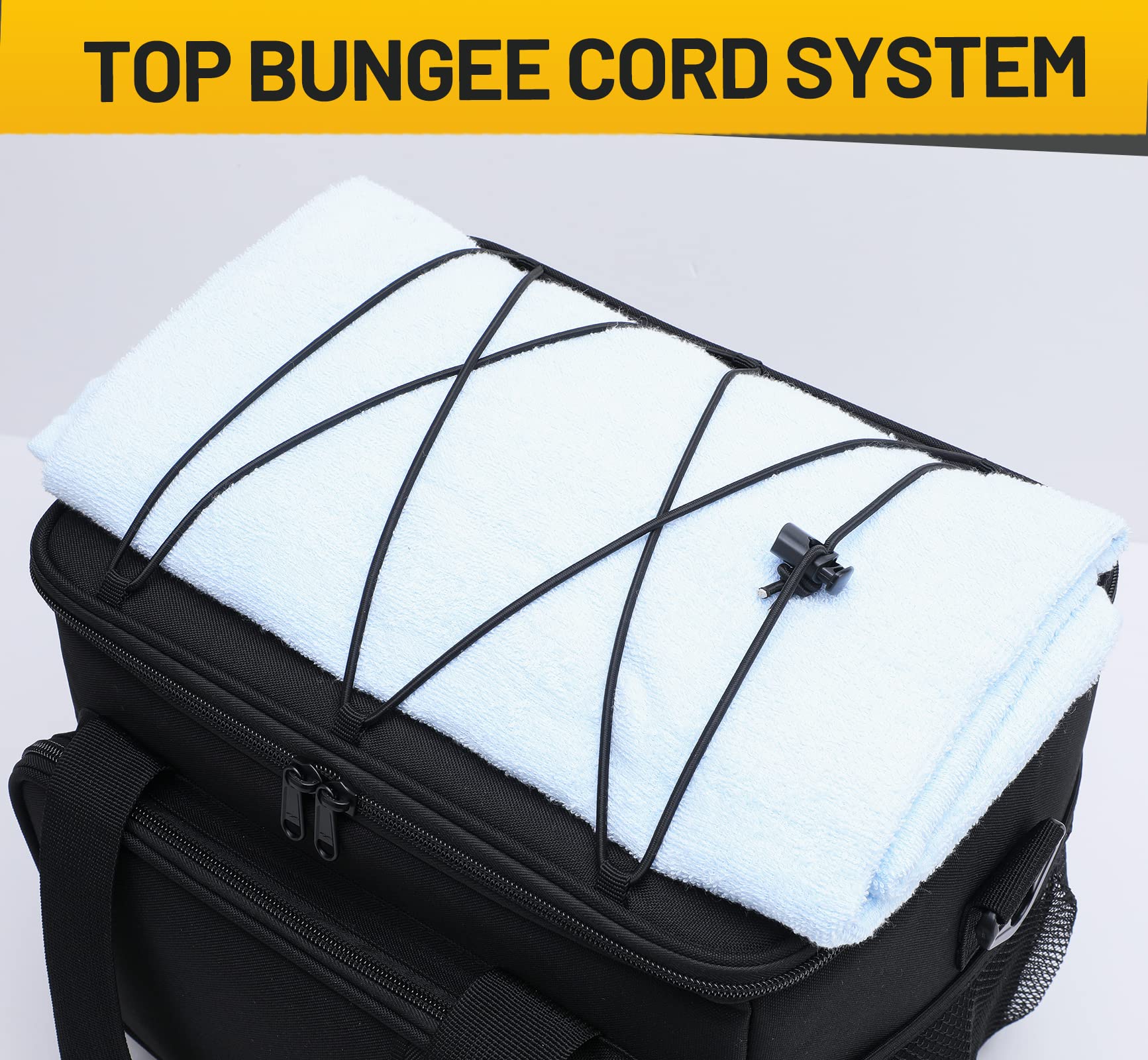 MIER Large Lunch Bag for Men Adult Insulated Lunch Box Cool Bags with Shoulder Strap Leakproof Lunch Cooler with Multiple Pockets for Work Picnic - Image 3