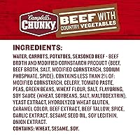 Vista 4 de Sopa Chunky de Campbell’s, sopa de vacuno con verduras del campo, lata de 18.8 Oz