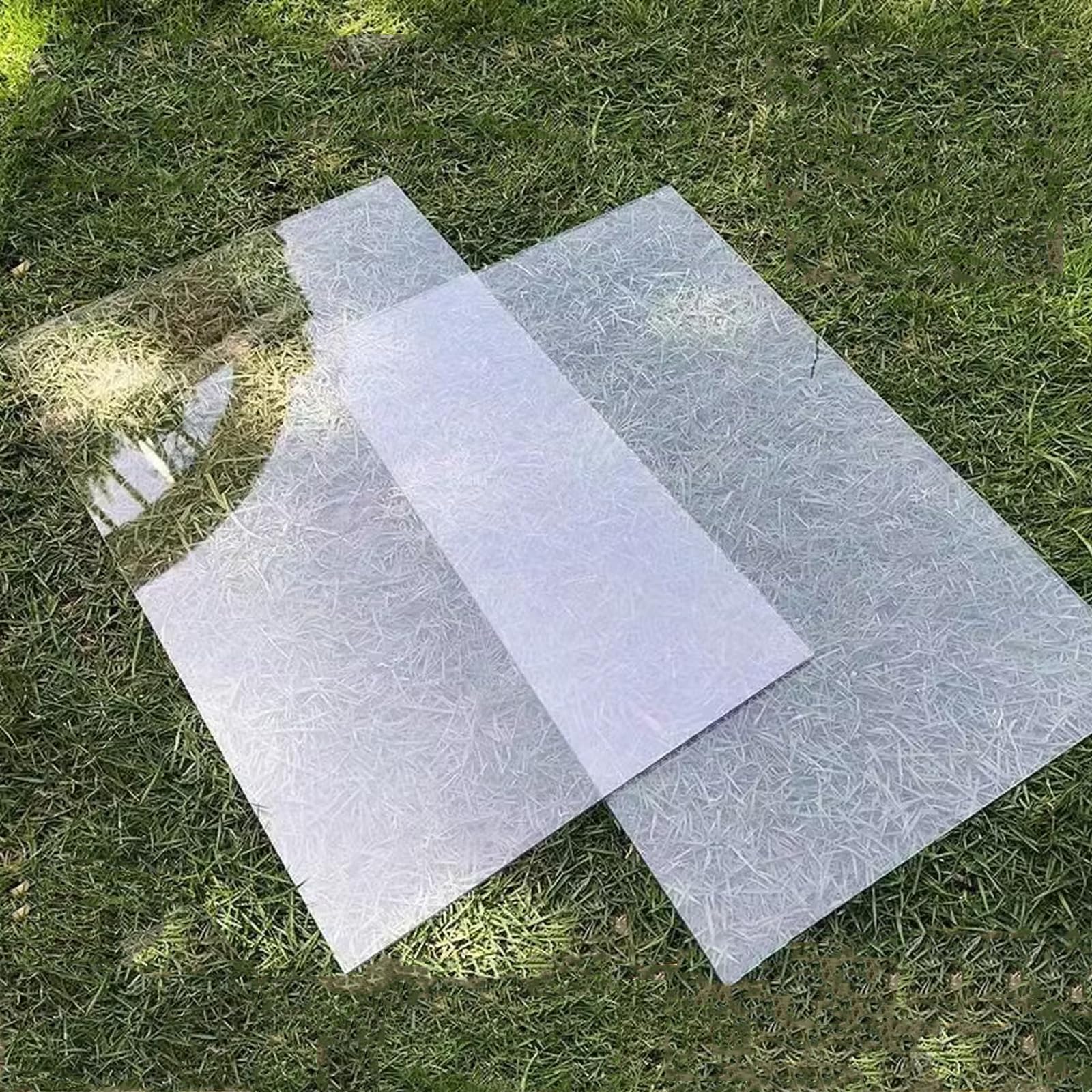 Lastra in Policarbonato Pannello Trasparente Impermeabile Resistente UV Pannelli da Tetto in Plastica,Protetto da Pellicola su 2 lati,per Coperture,Serre,Gazebo,Tettoie (1m x 1.5m)