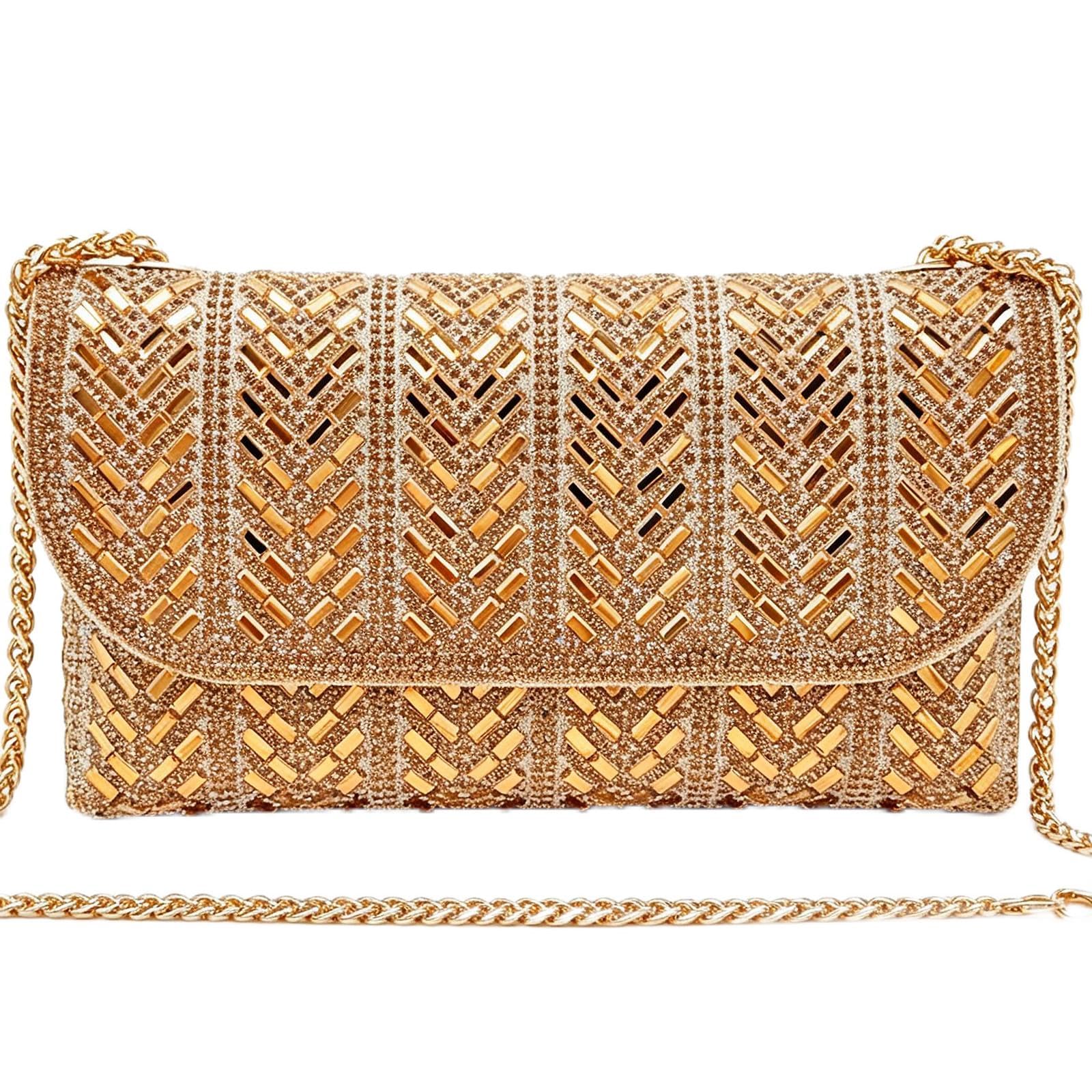 2026 Sparkly Rhinestone Clutch Purse Gorgeous Studded Evening Bag