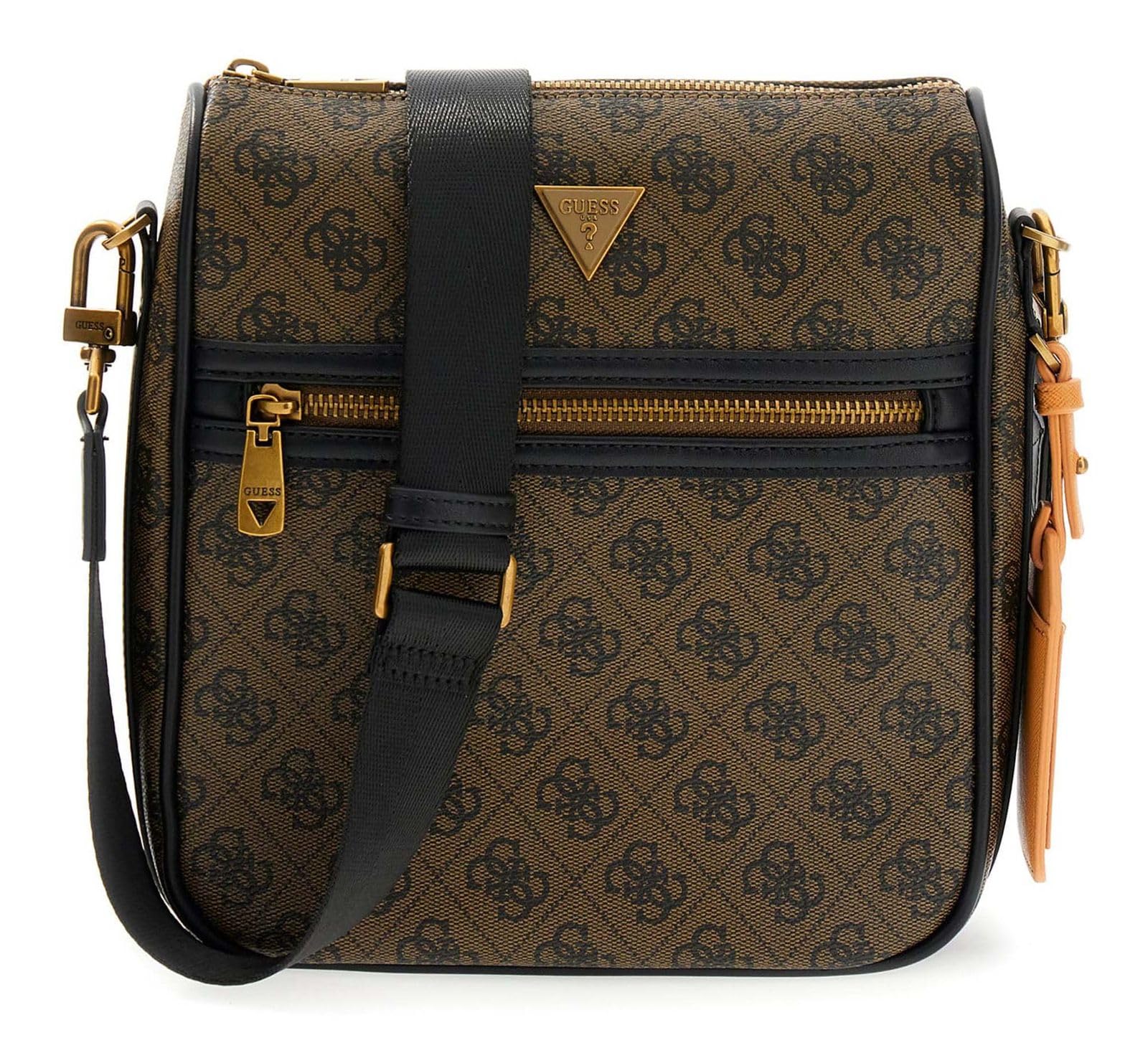 GUESS Milano Crossbody Bag 2 Kawa jasnobrązowa torba na ramię