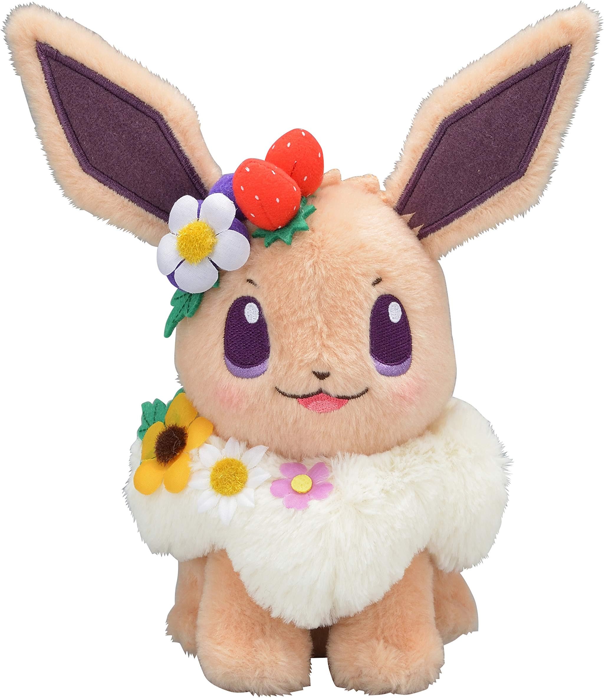 Pokemon Center Original Plush Doll Eevee/Evoli Easter Garden Party