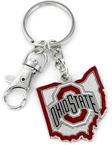 Llavero pesado de diseño del estado doméstico de la NCAA - Accesorios coloridos y duraderos para llaves, bolsas y monederos