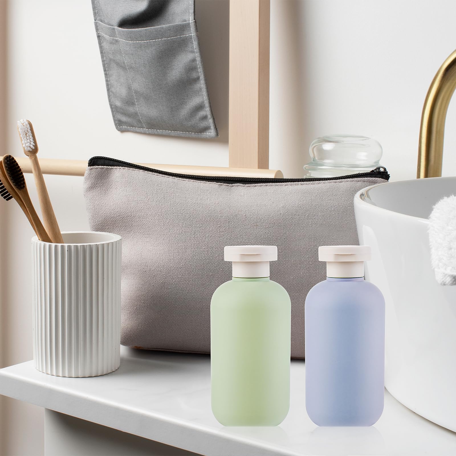 6 Bottiglie Da Viaggio Per Cosmetici | Capacità 25/30/50 Ml, Antigoccia, Ricaricabili | Per Shampoo, Lozioni, Detergenti