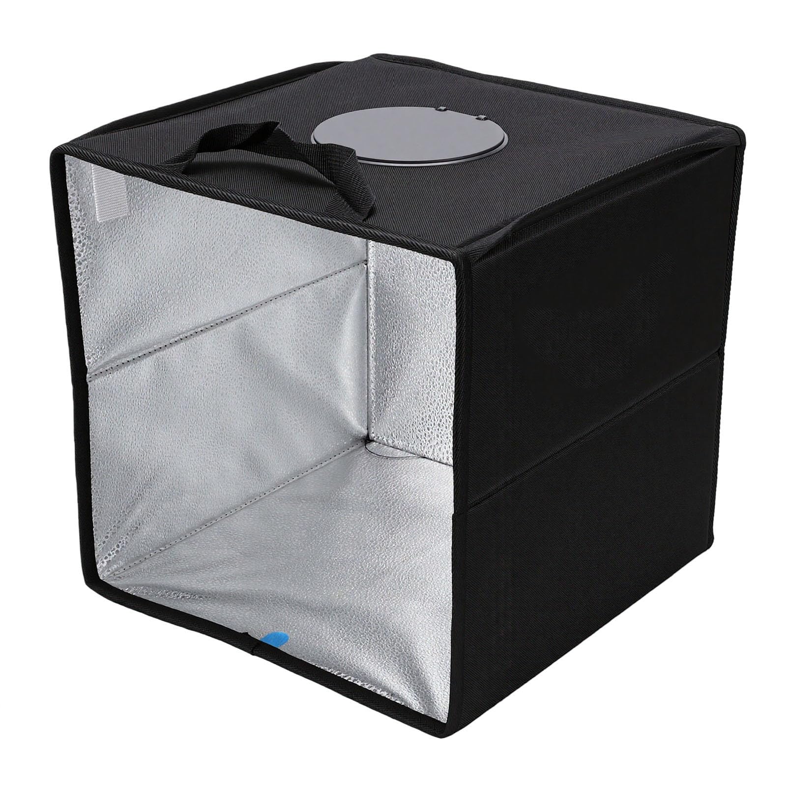 SENECESLI Scatola Luminosa per Studio Fotografico, Kit Tenda Fotografica, | Pannello Circolare 120LED 1%-100% Dimmerabile, CRI97, Pieghevole 3S Senza Ombre, Riflettori+panno Morbido per Articoli Lucidi