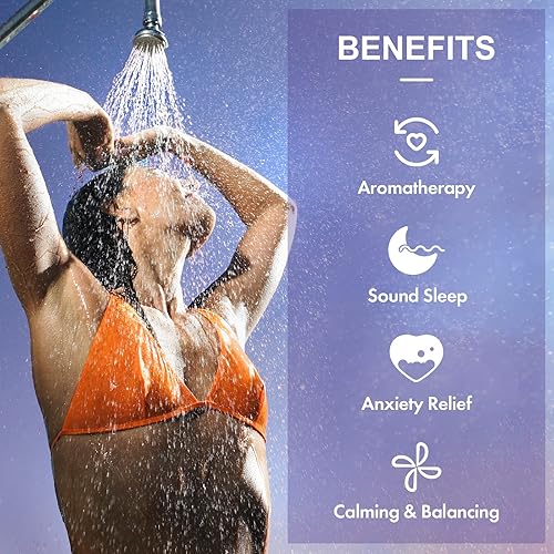 Miniatura 3 de Poleview Vaporizadores de ducha de lavanda, aromaterapia, regalos para aliviar el estrés para mujeres y hombres, aceite esencial fuertemente