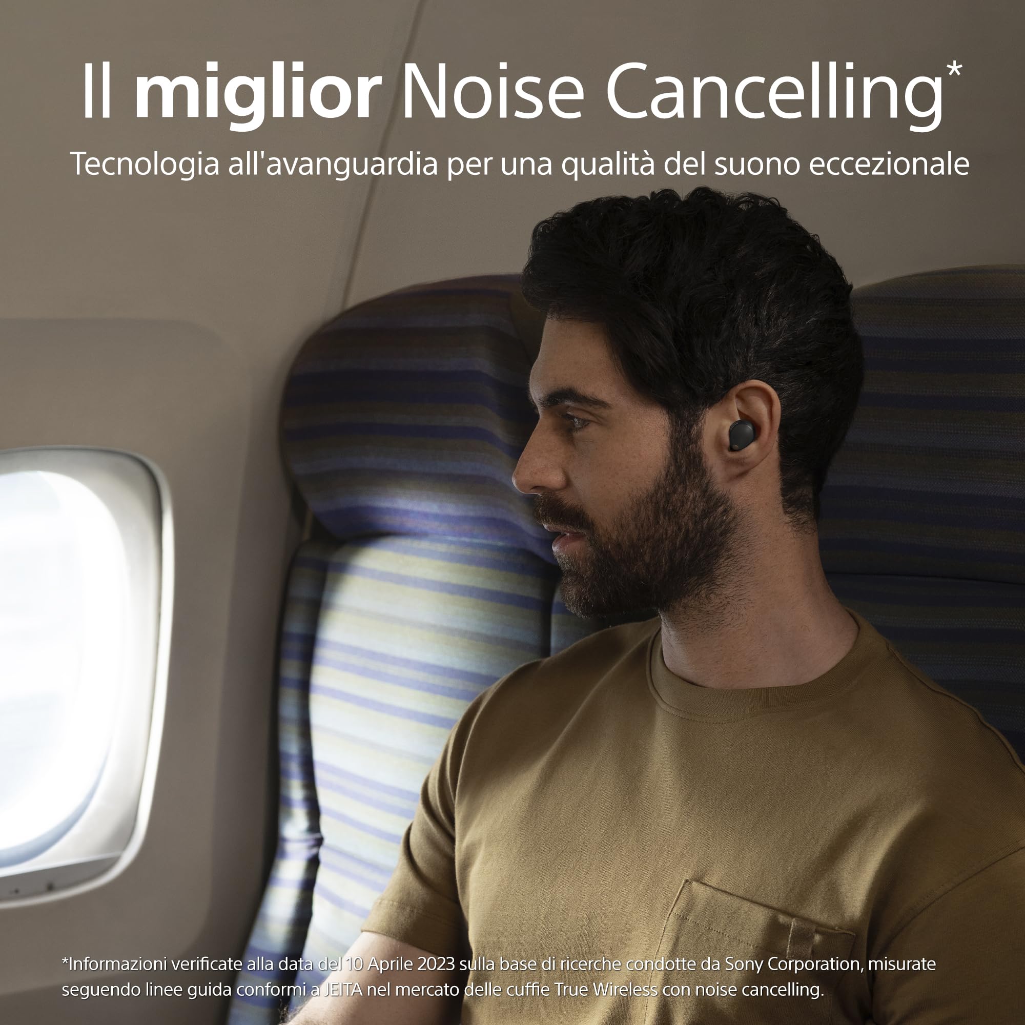 Sony WF-1000XM5 Cuffie Wireless con Noise Cancelling, Bluetooth, Cuffie In-Ear con Microfono, Fino a 24 ore di durata della batteria e Ricarica Rapida, IPX4, Funziona con iOS e Android -Nero