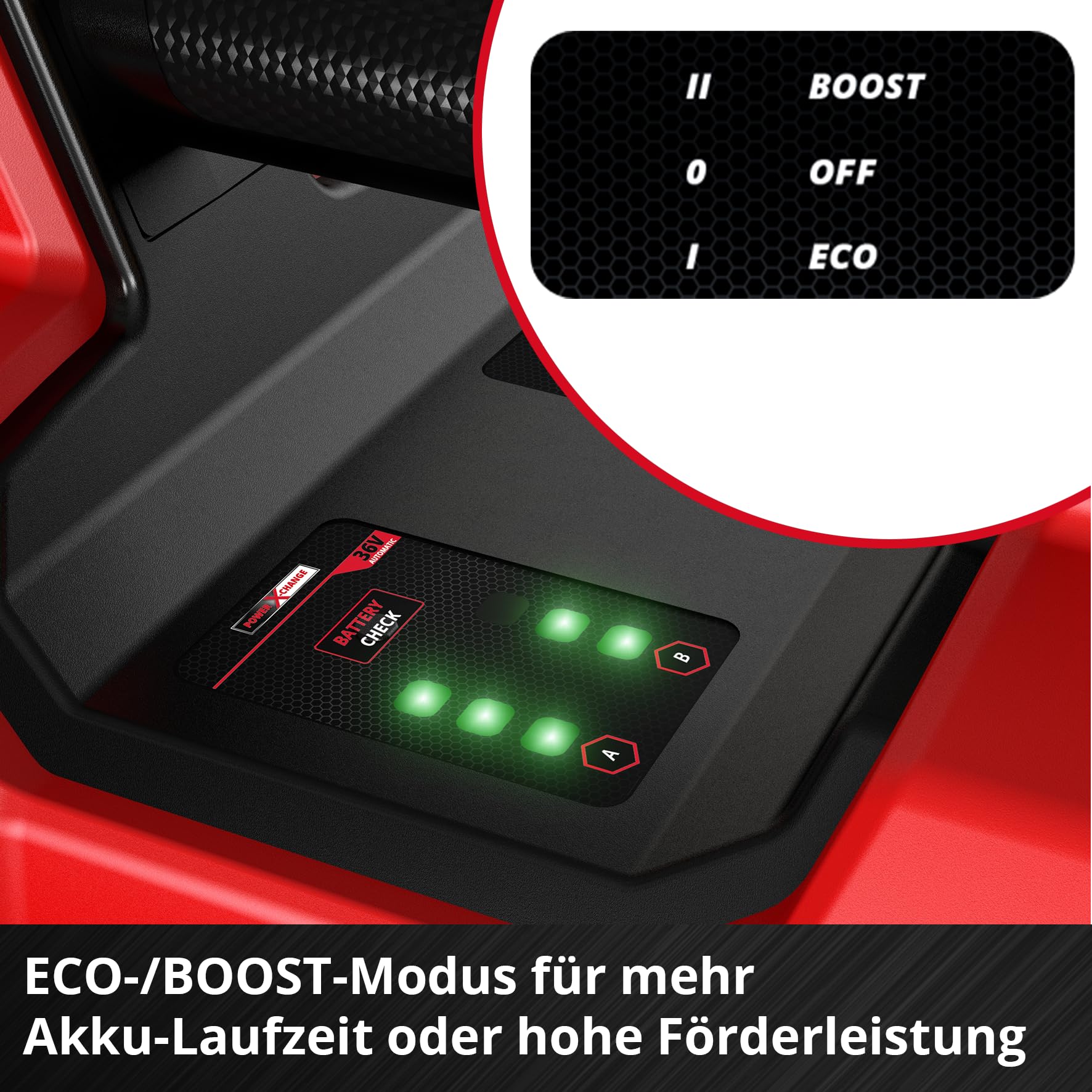 Einhell Bomba de jardín con batería AQUINNA 18/30 F LED Power X-Change (18 V, caudal máx. 3000 l/h, 2 ranuras de batería, duración doble, modo ECO/BOOST, prefiltro, sin batería)