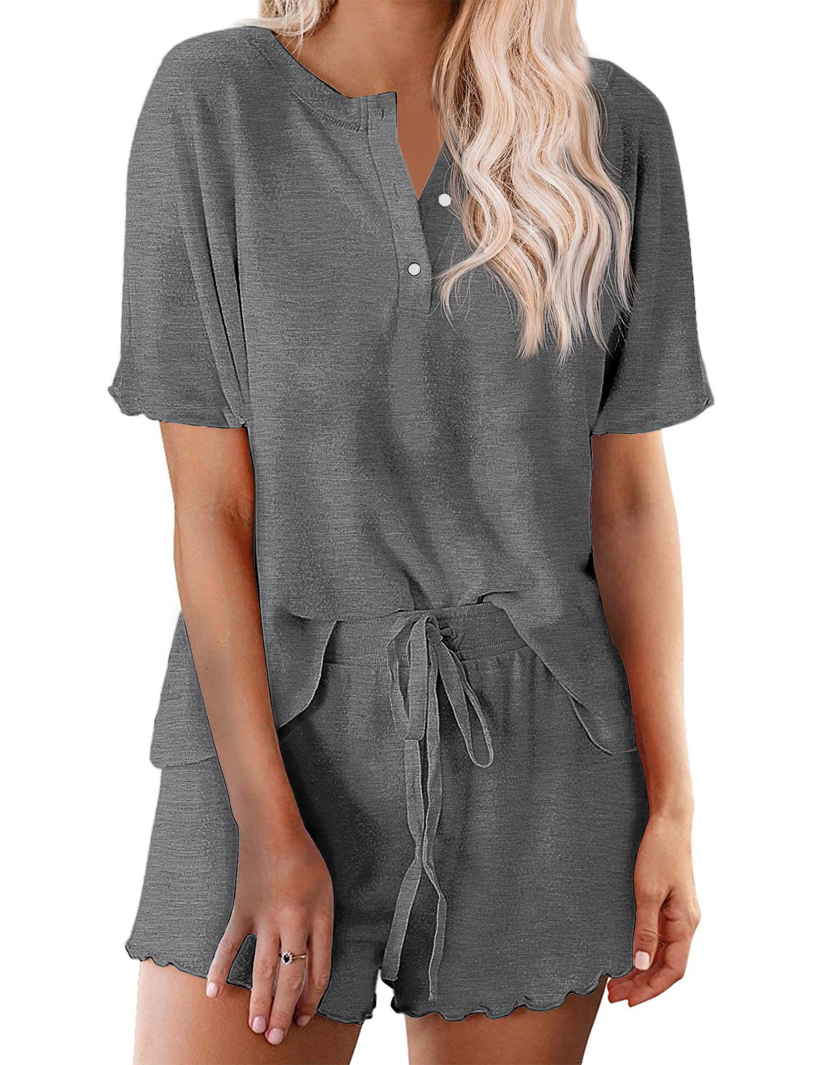 Ekouaer Short Sleeve Set