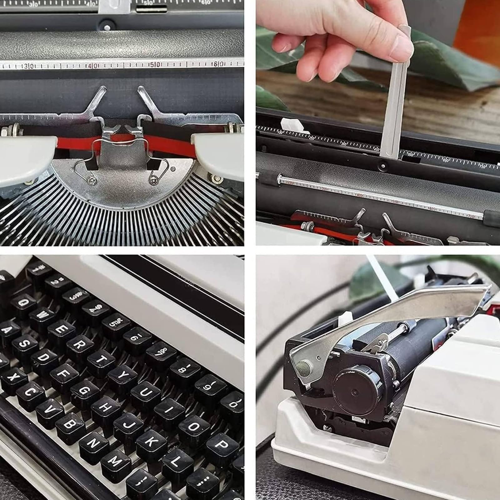 Ręczna maszyna do pisania - Vintage Mechanical Portable Writing Tool for Notes and Nostalgic Collections