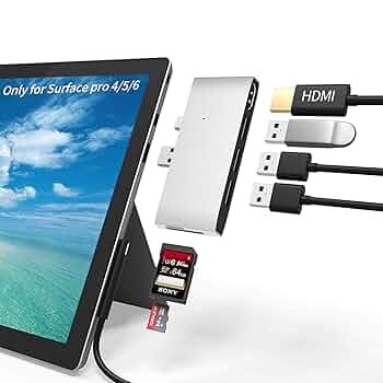 ノートPC Surface Pro 6 + HP Mini Dock + mouse Amazon.com: New Microsoft Surface Dock 2 with 4K HDMI+VGA
