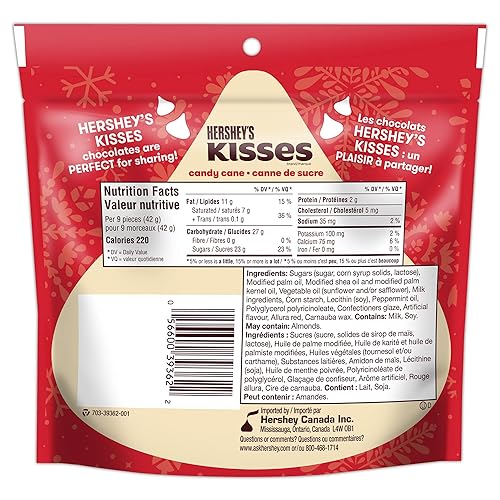 Miniatura 2 de Hershey's KISSES Candy Cane Holiday & Christmas Candy, 6.35 oz