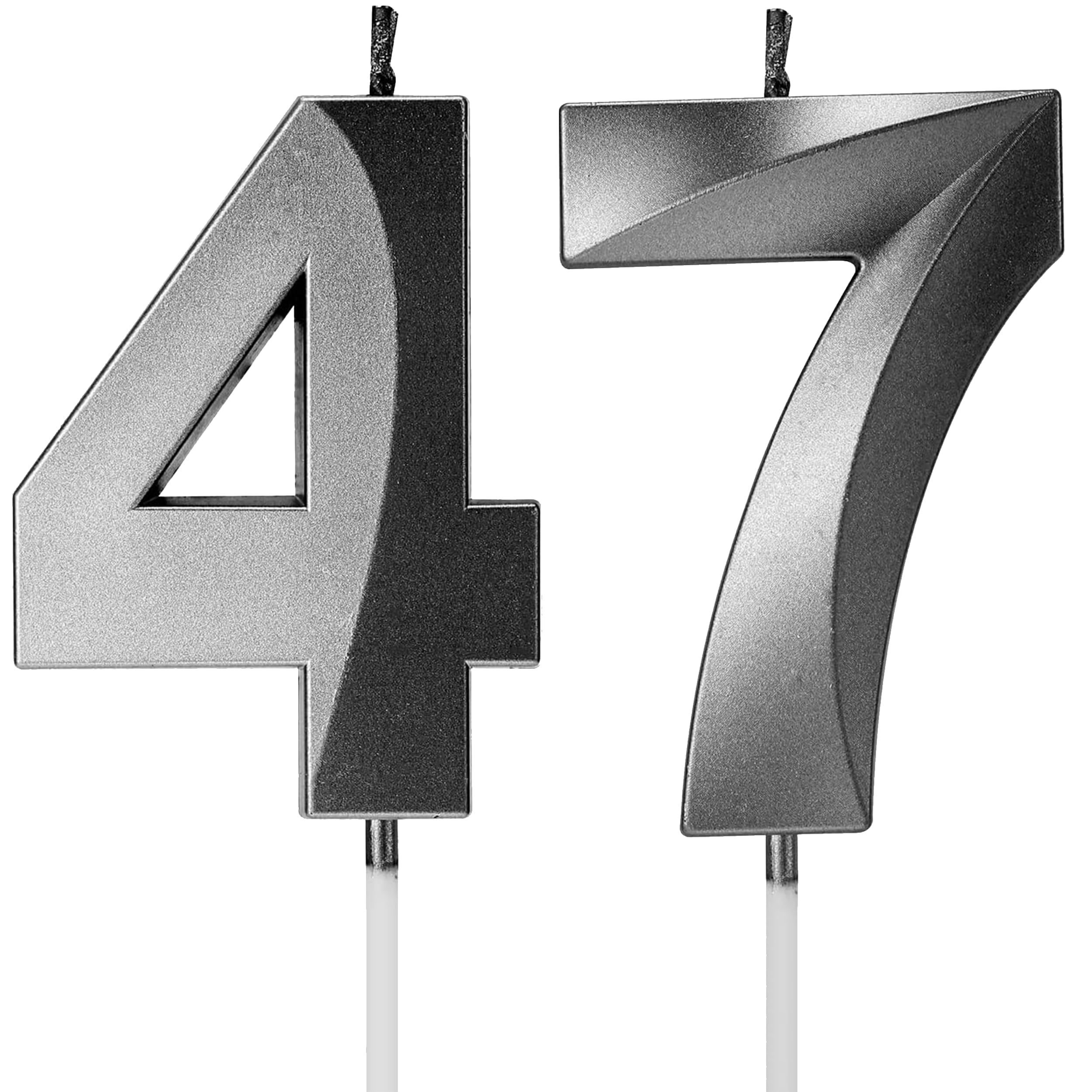 Birthday Candles Number Candles Age Year for Cakes Happy Birthday 3D Designed Wedding Anniversary Party Cake Topper Decorations