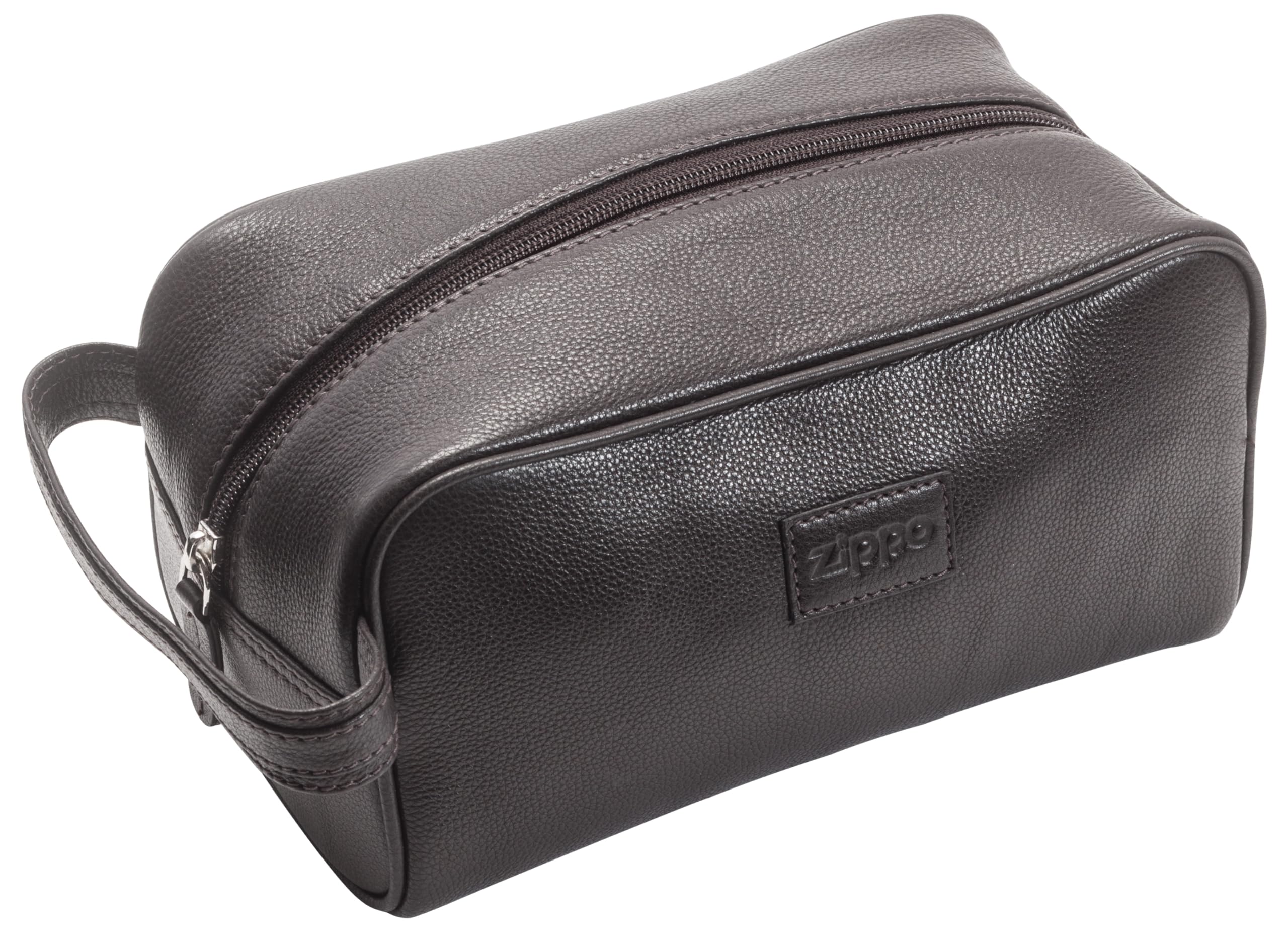 Zippo - Toiletry Bag - Leather - Brown