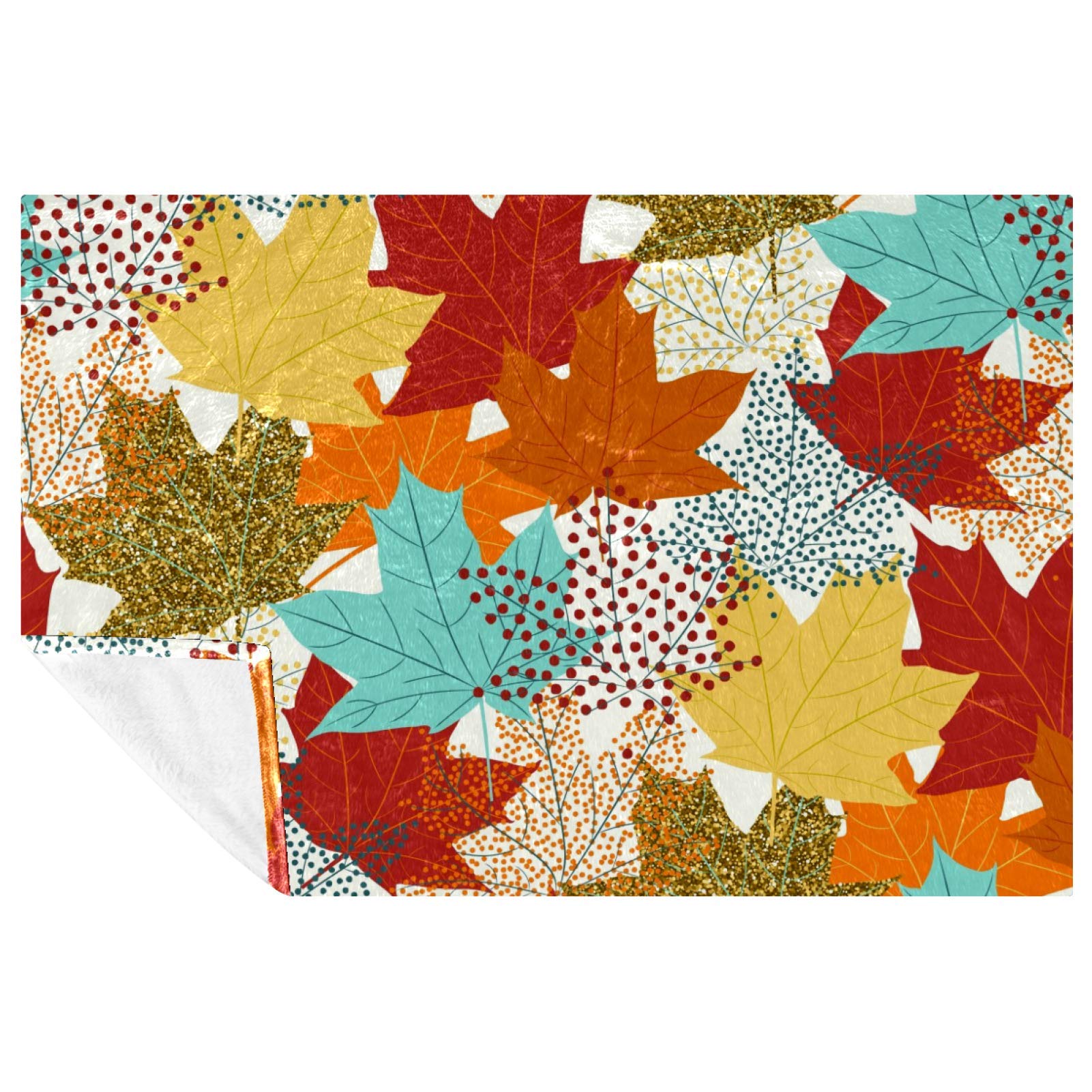 Couverture d'automne chaude plaid pique-nique camping et plage coloré