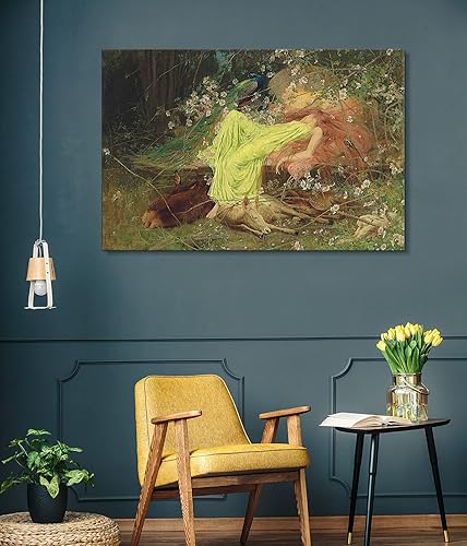 Miniatura 2 de Lienzo impreso para pared, un cuento de hadas por Arthur Wardle, 18 x 12 pulgadas