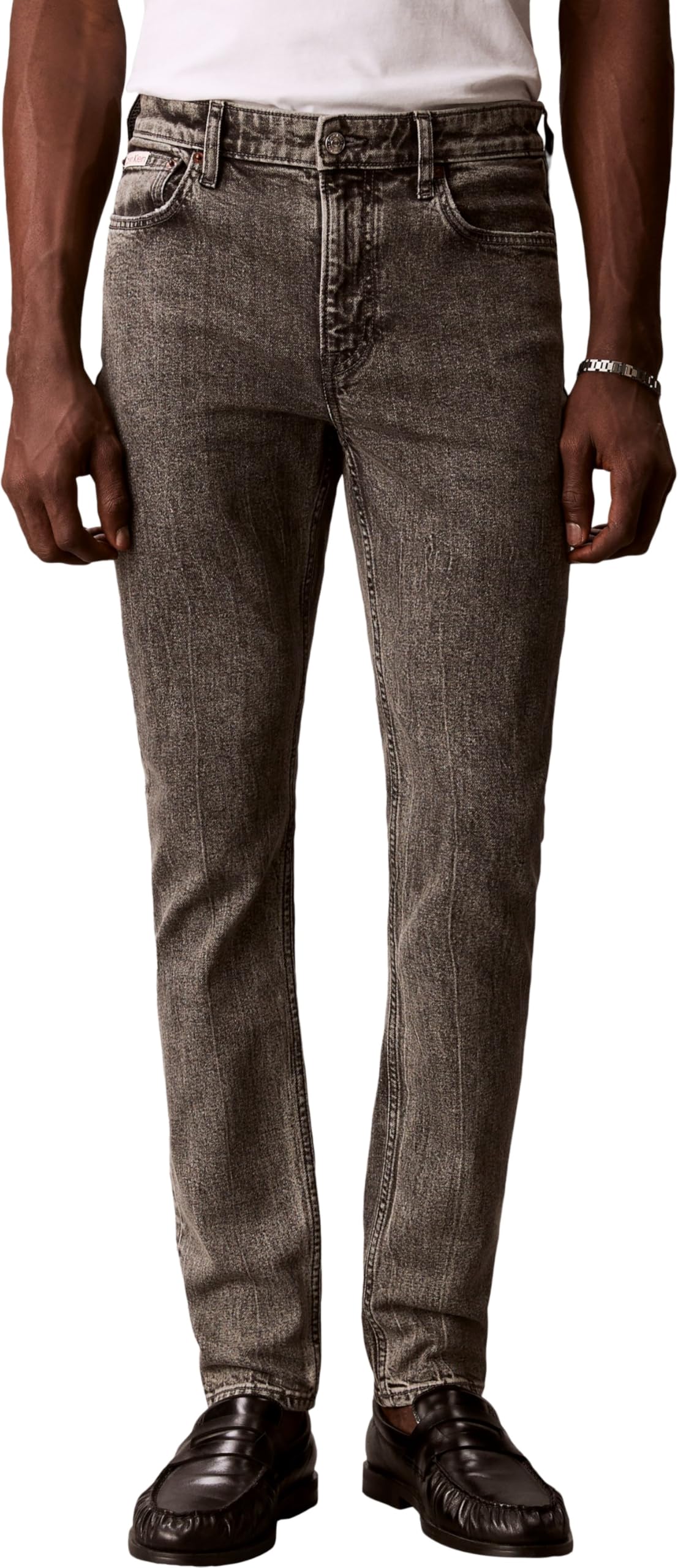Calvin Klein - Slim Taper Oyster Grey Jean Lv04rf928g, Jeans Uomo