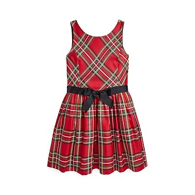 Polo Ralph Lauren Kids Plaid Twill Dress (Big Kid) Girl