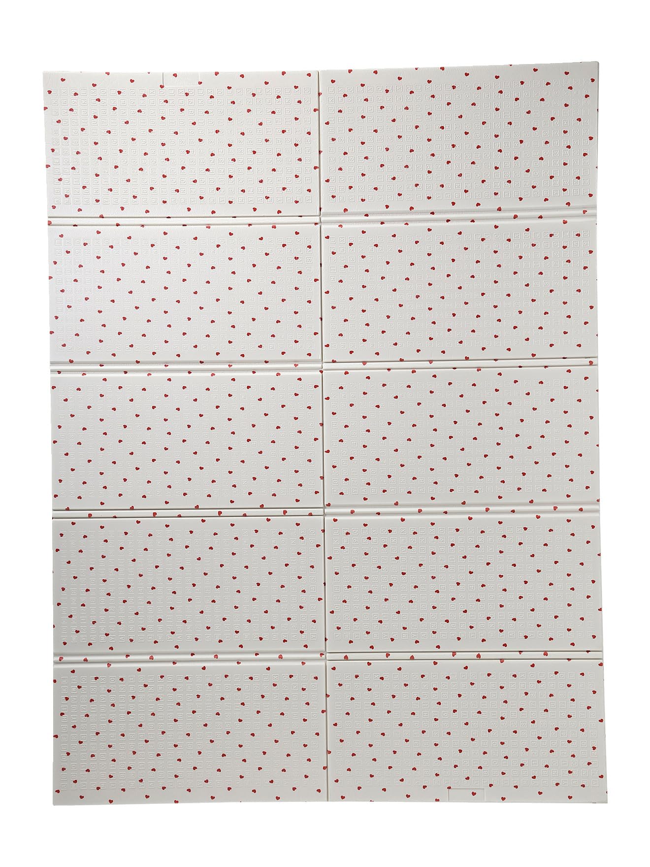 VERTBAUDET Grand tapis d'activités pliable Petit cœur