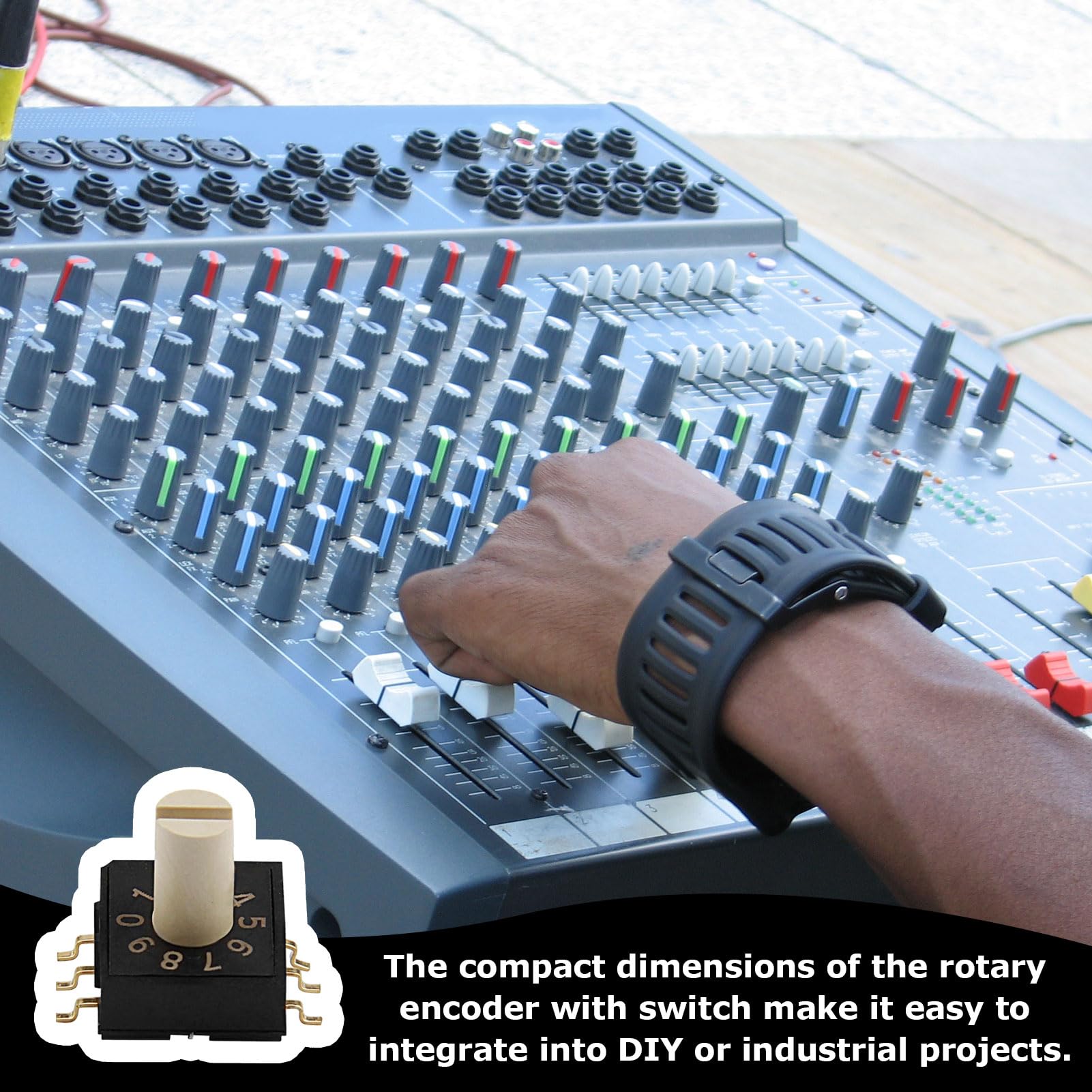Commutateur RM3HAF-10 Interrupteur Rotatif 3 positions Audio Vidéo