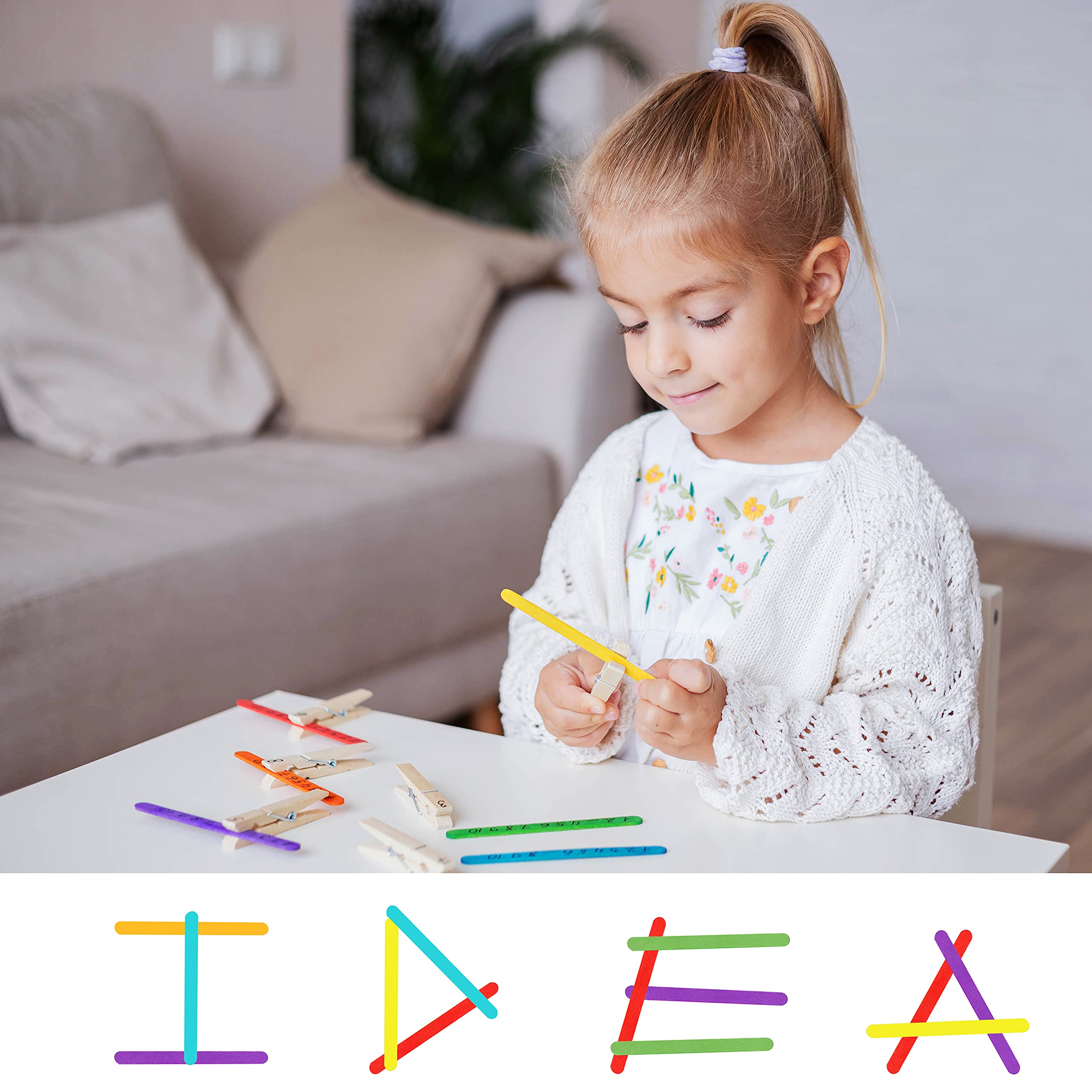 Buy Mr. Pen Colored Popsicle Sticks, 200 Pack, 4.5 Inch, Colored Craft