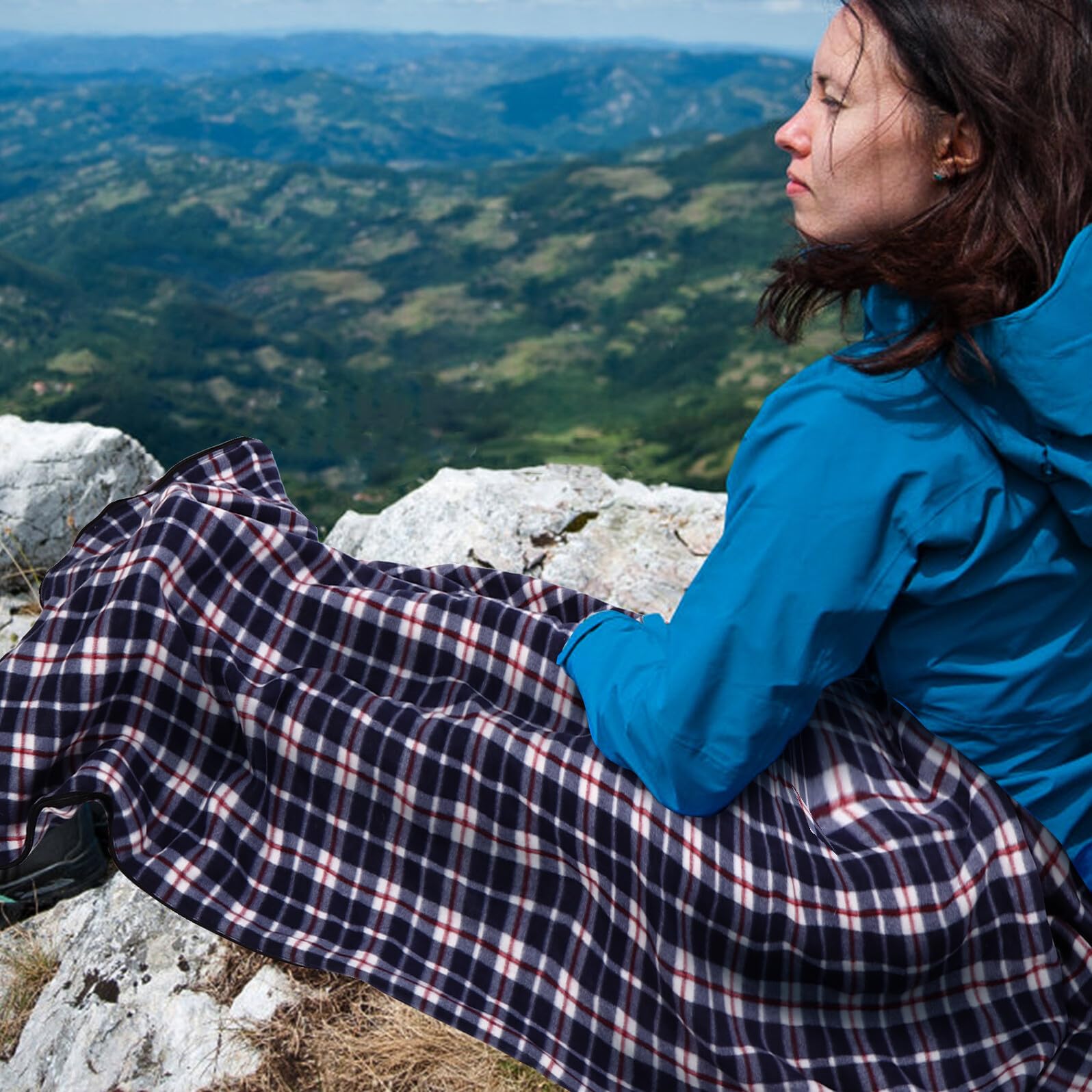 GALPADA Leichter Warm und Komfortabel Fleece Schlafsack für Erwachsene Vielseitiger Outdoor und Indoor Schlafsack für Wandern und Picknicks