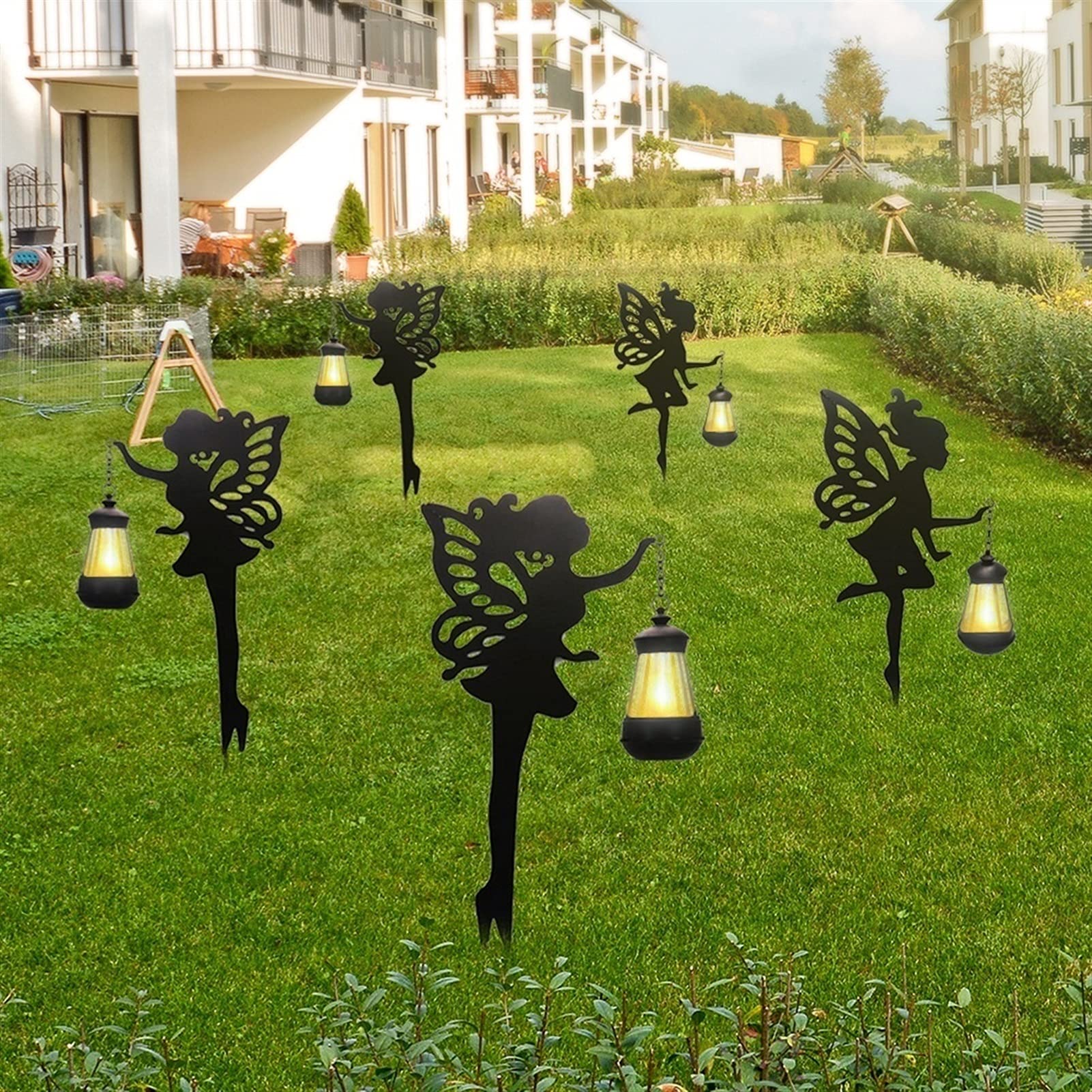 2 Stück LED-Solar-Blumen-Lichterkette, Rasendekoration, Landschaftslicht, wasserdicht, for den Außenbereich, Garten, Rasenpfähle, Lampen, Hofkunst for Zuhause, Hof Lampen