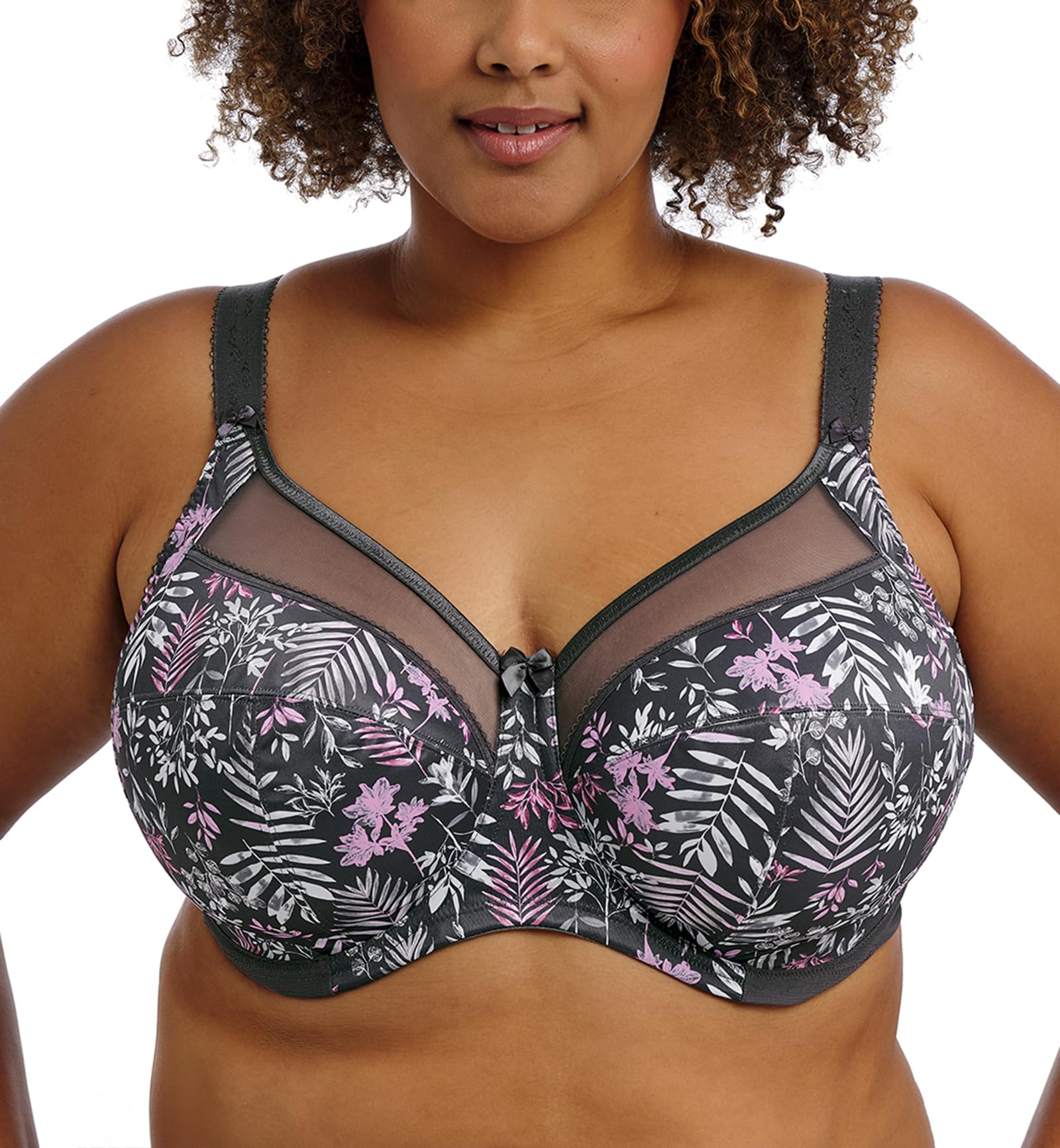 Goddess Women's Kayla Underwire Banded Bra, Charcoal, 36I US