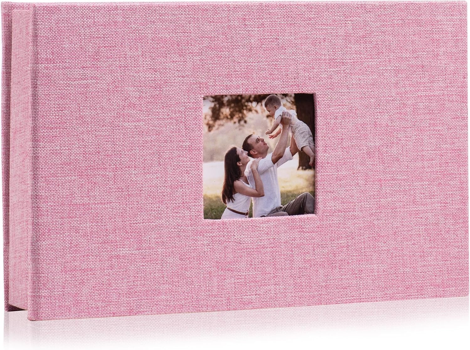 Photo Album 4x6 with 100 Pockets,Slipin Picture Albums,Linen Cover Memory Book with