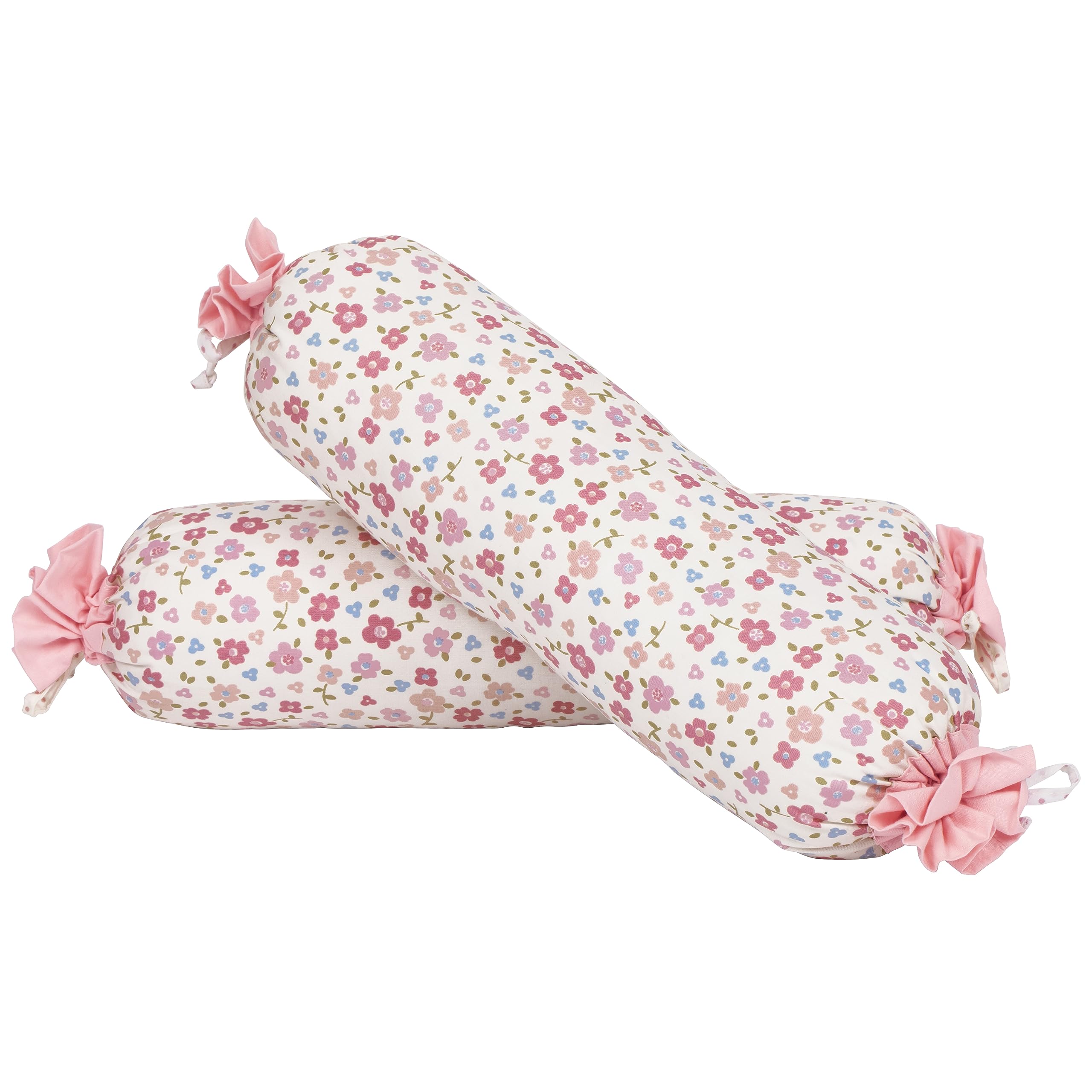 abracadabra Baby Bolsters for Side and Neck Support with Washable Cover, Size 35 cm X 10 cm, Set of 2 - Vintage…