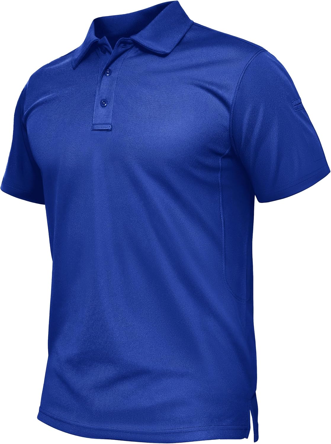 TACVASEN Mens Polo Shirts Short Sleeve Quick Dry Collared Shirt Performance Pique Polos for Athletic Tactical Golf Work