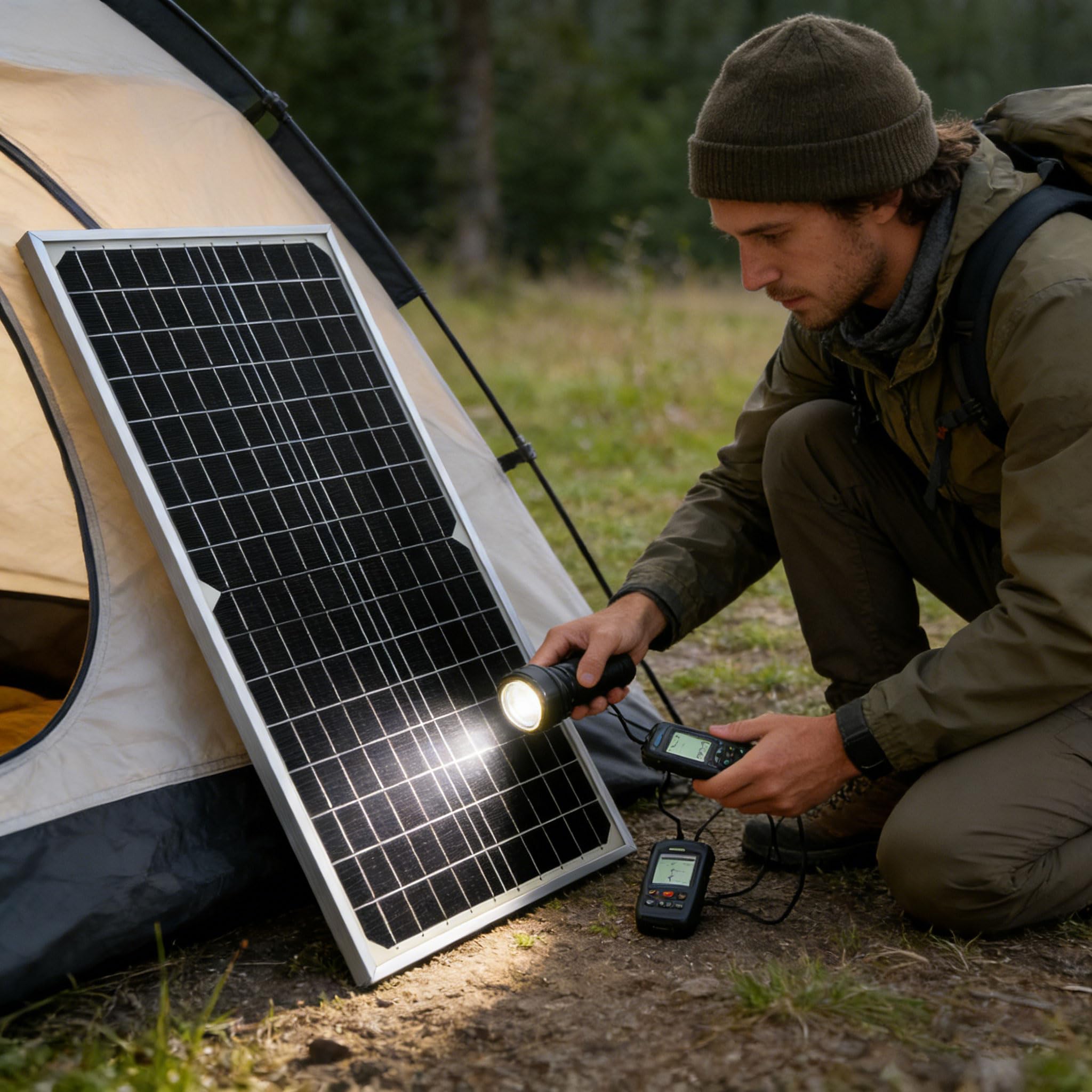 2pcs Monocristallino Solare 16W 12V per la Casa di Backup Power Car Manutenzione e Campeggio Energia Leggero Solare