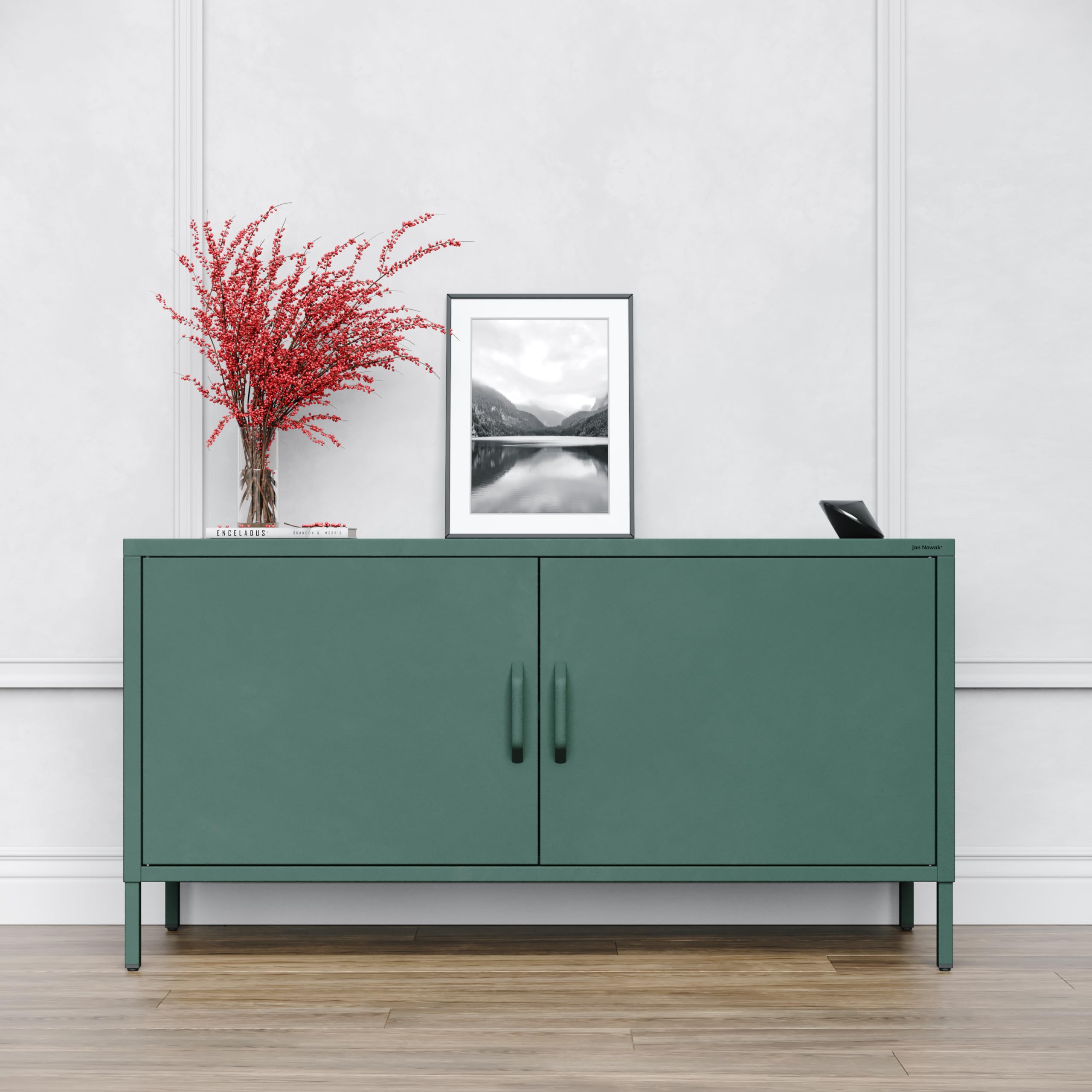 Converteerbare bank Yanis 3 zitplaatsen, Flueel, Flessengroen - 202x102x80cm