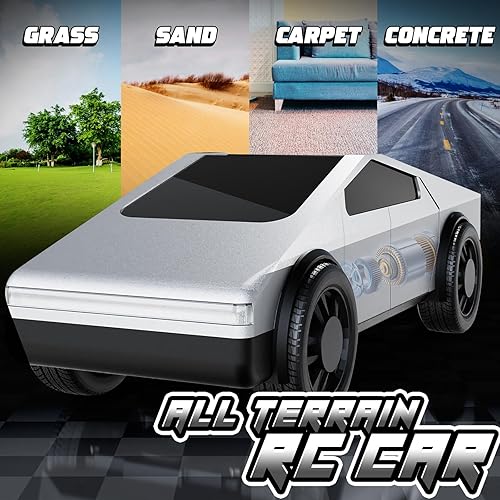 Miniatura 3 de Coche de control remoto, escala de autos RC 124, vehículo eléctrico todo terreno, luces LED, juguetes de automóvil, camiones monstruo, regalo de