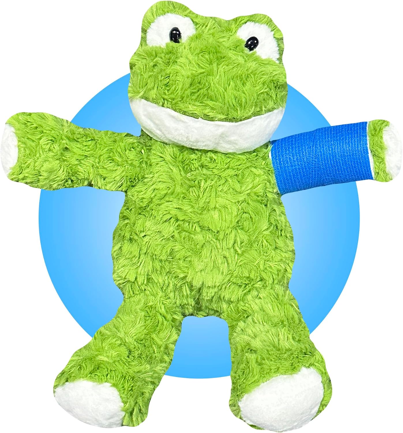 Broken Arm Gifts for Kids - 14" Frog Plushie with Custom Cast - Cast Location and Color Fully Customizable - Broken Leg Gifts for Kids - Stuffed Animal with Cast On Arm or Leg
