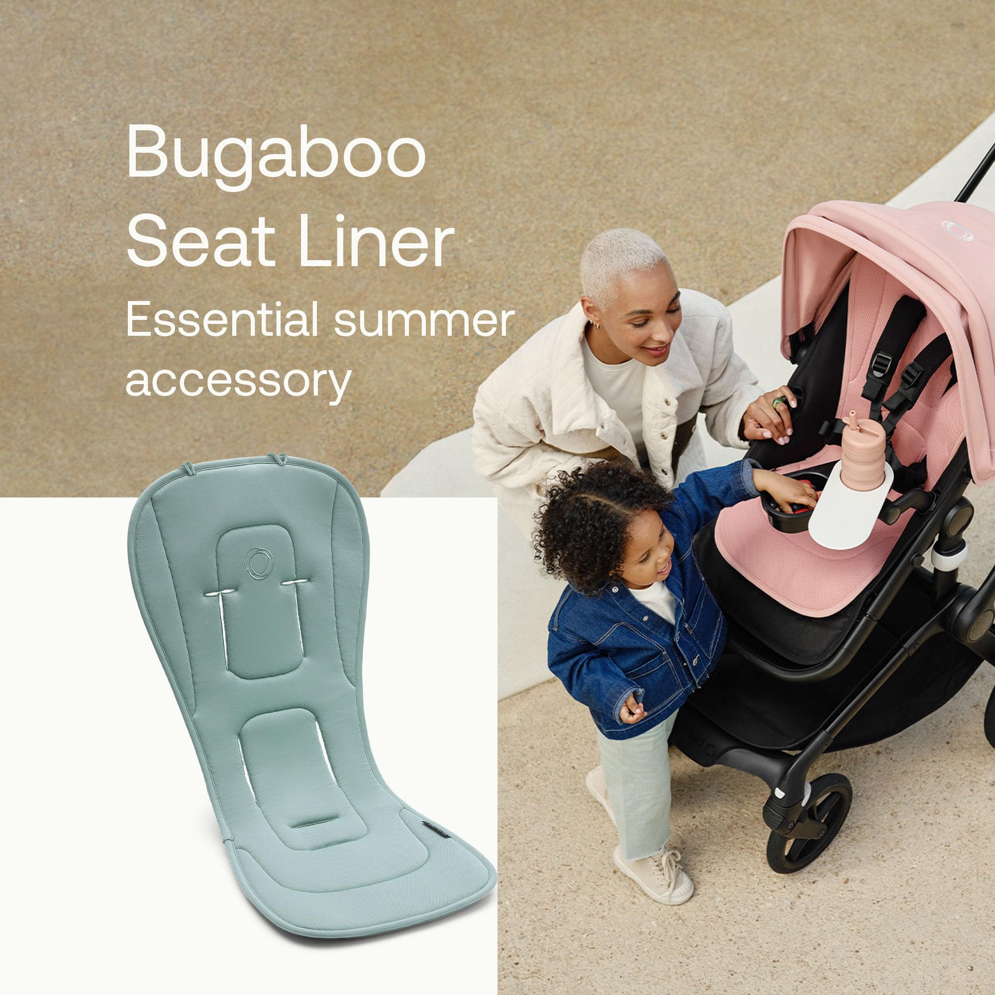 Bugaboo Dual Comfort Seat Liner for pushchairs All-Season Comfort, Improved Fit, Compatible with All Bugaboo Strollers - Image 2