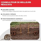SWISSINNO Piège à Campagnols – Piège Mécanique en Métal pour Galeries Souterraines – Réutilisable, Robuste et Facile à Installer – 2 Pièges - 4