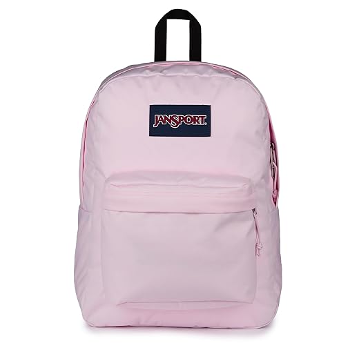 JanSport SuperBreak One Backpack - Durable, Lightweight Bag with 1 Main Compartment, Front Utility Pocket with Built-in Organizer, Premium Backpack, Pink Ice